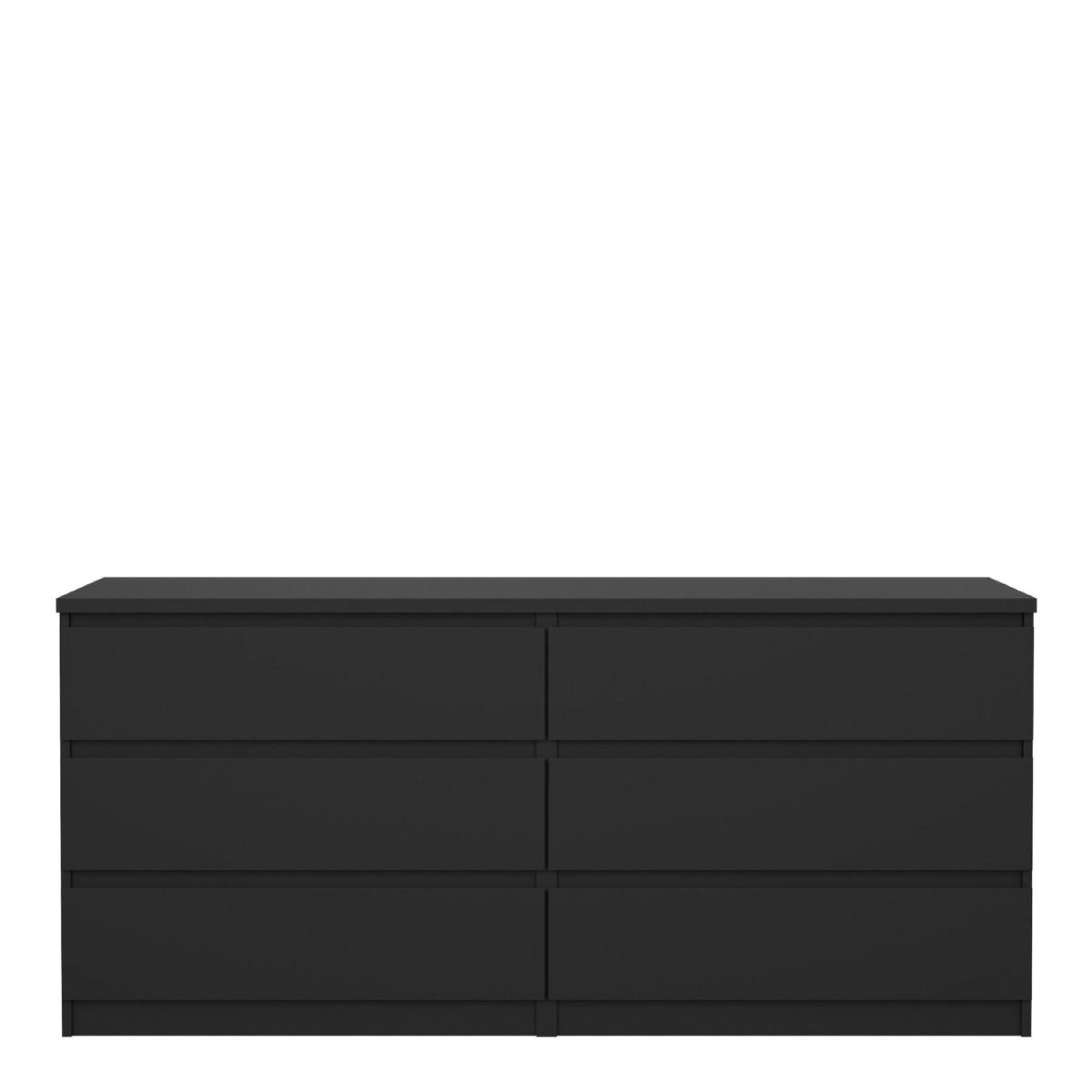Naia Chest - 6 Drawer - Wide - Black