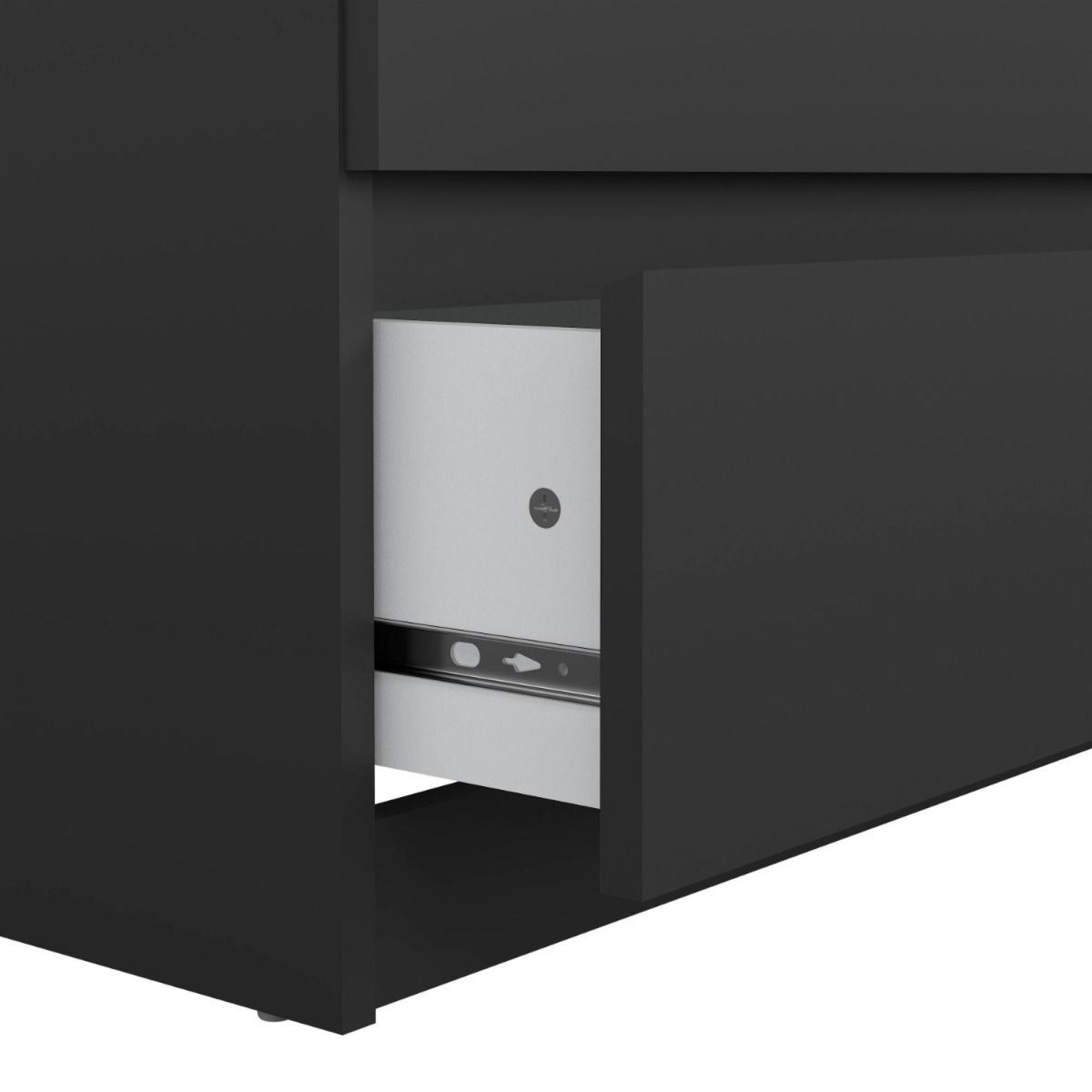 Naia Chest - 6 Drawer - Wide - Black