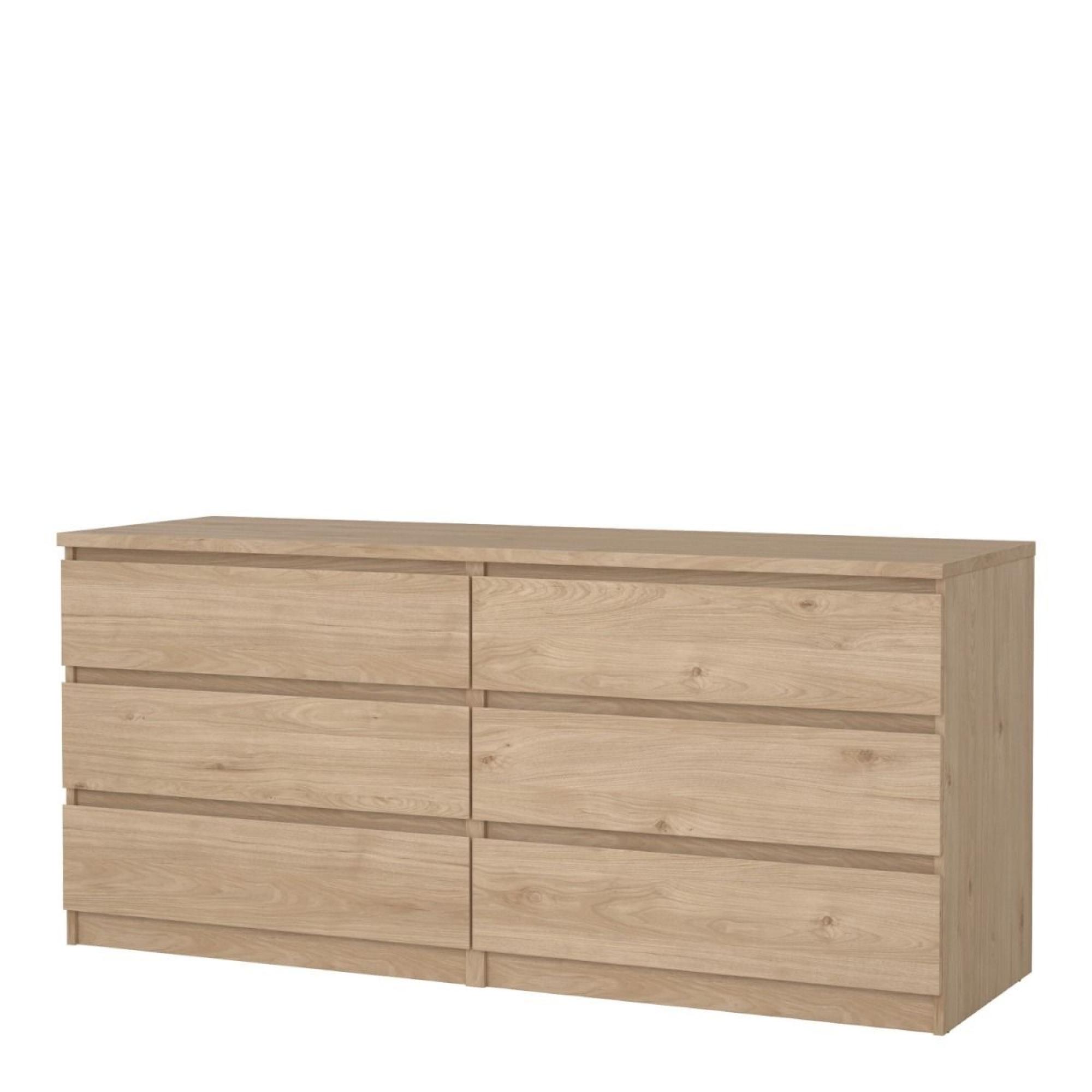Naia Chest - 6 Drawer - Wide - Oak
