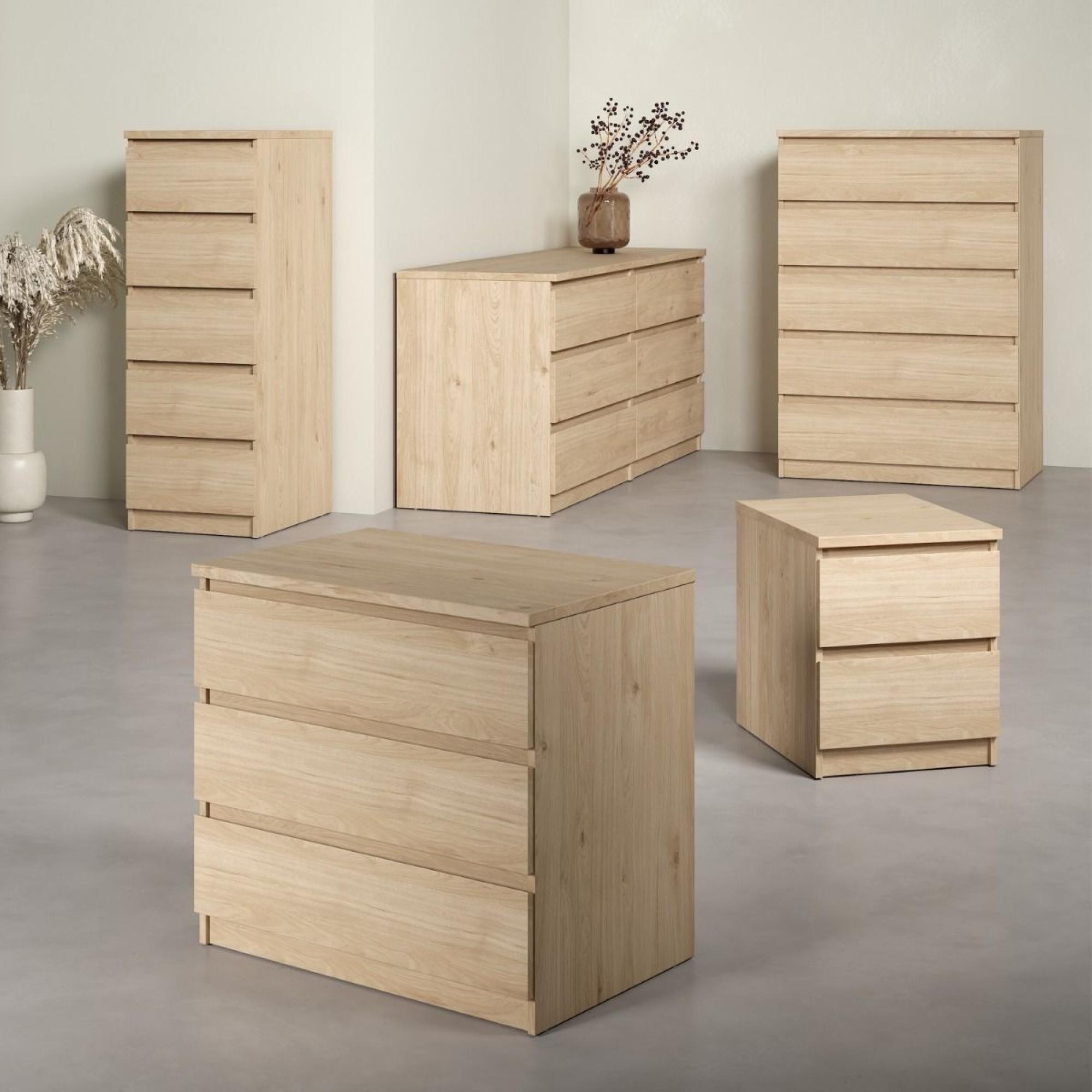 Naia Chest - 6 Drawer - Wide - Oak