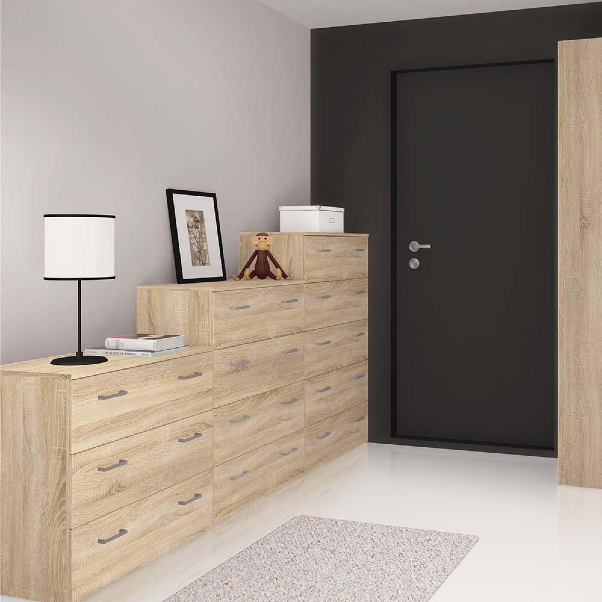 Space Chest - 3 Drawer - Small - Oak