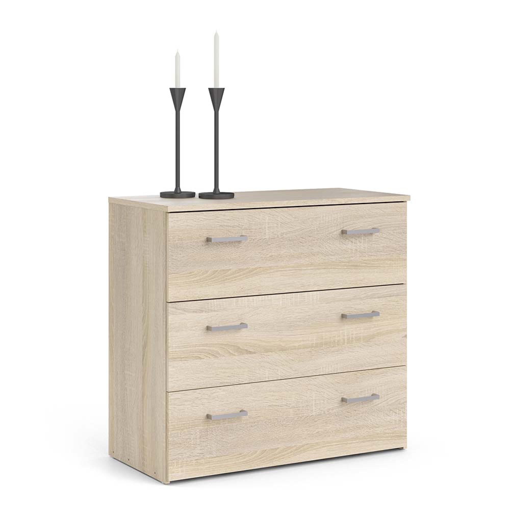 Space Chest - 3 Drawer - Small - Oak