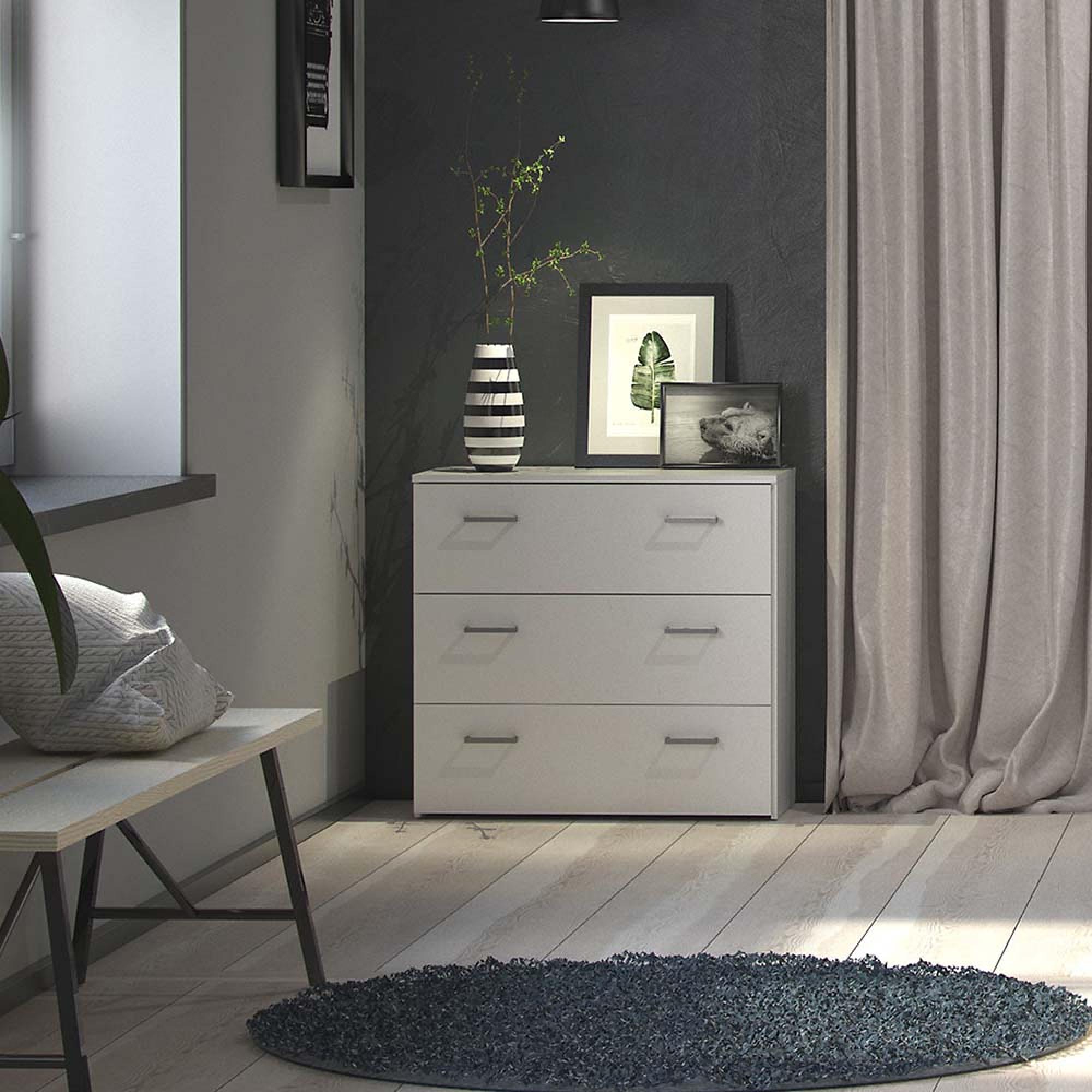Space Chest - 3 Drawer - Small - White