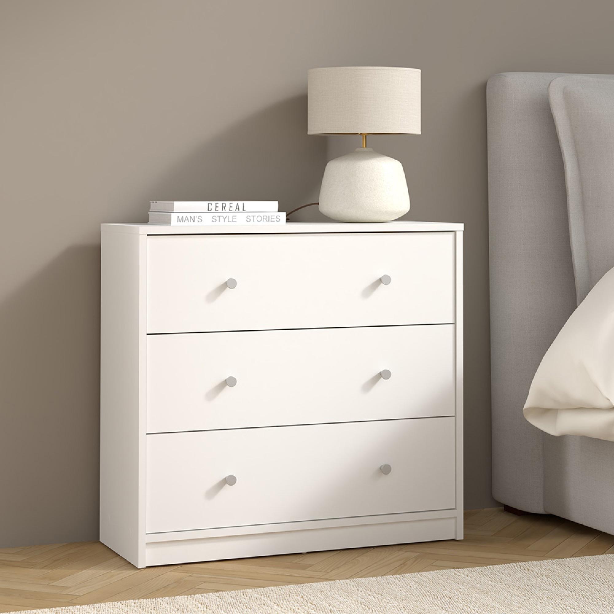 May Chest - 3 Drawer - Small - White