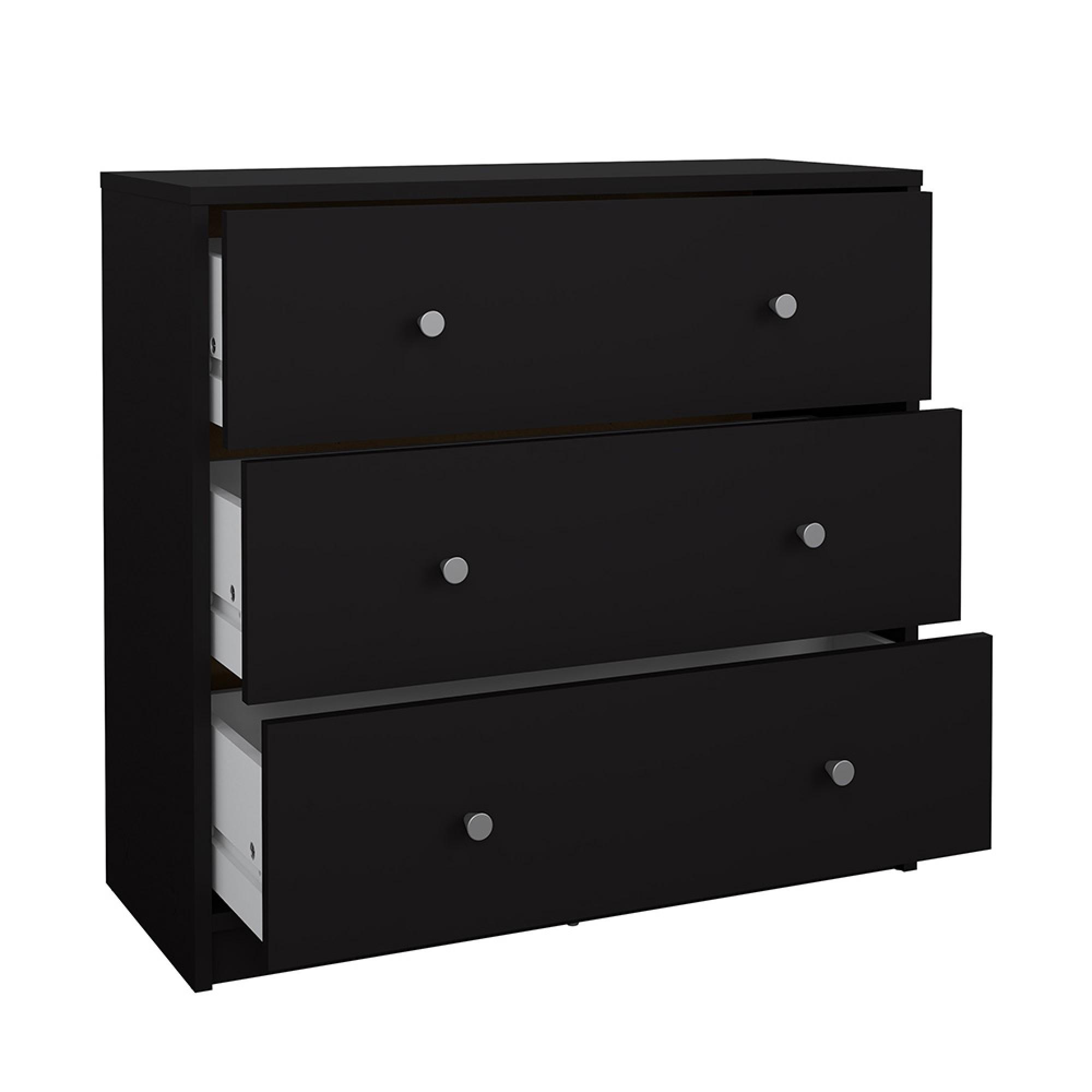May Chest - 3 Drawer - Small - Black