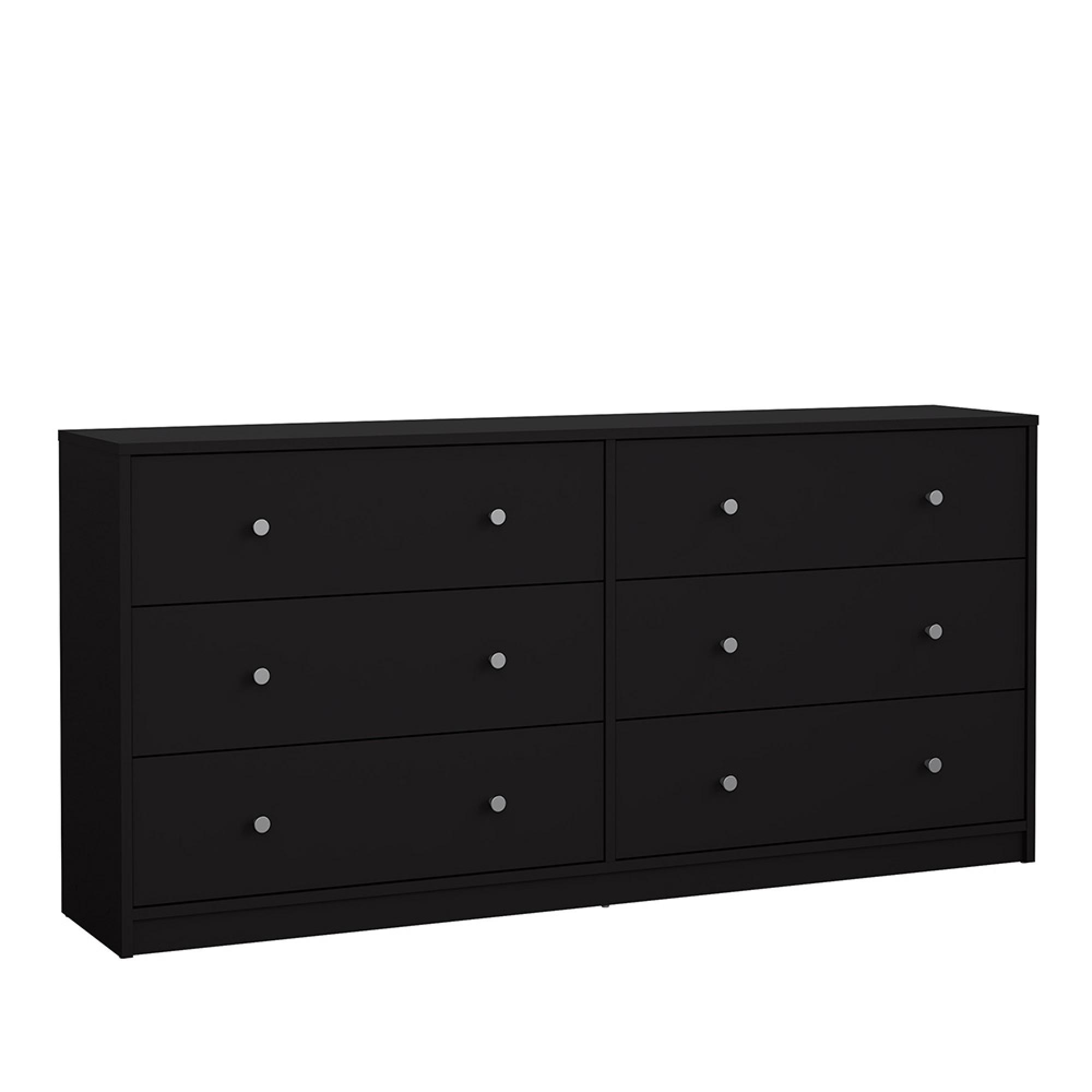 May Chest - 6 Drawer - Wide - Black