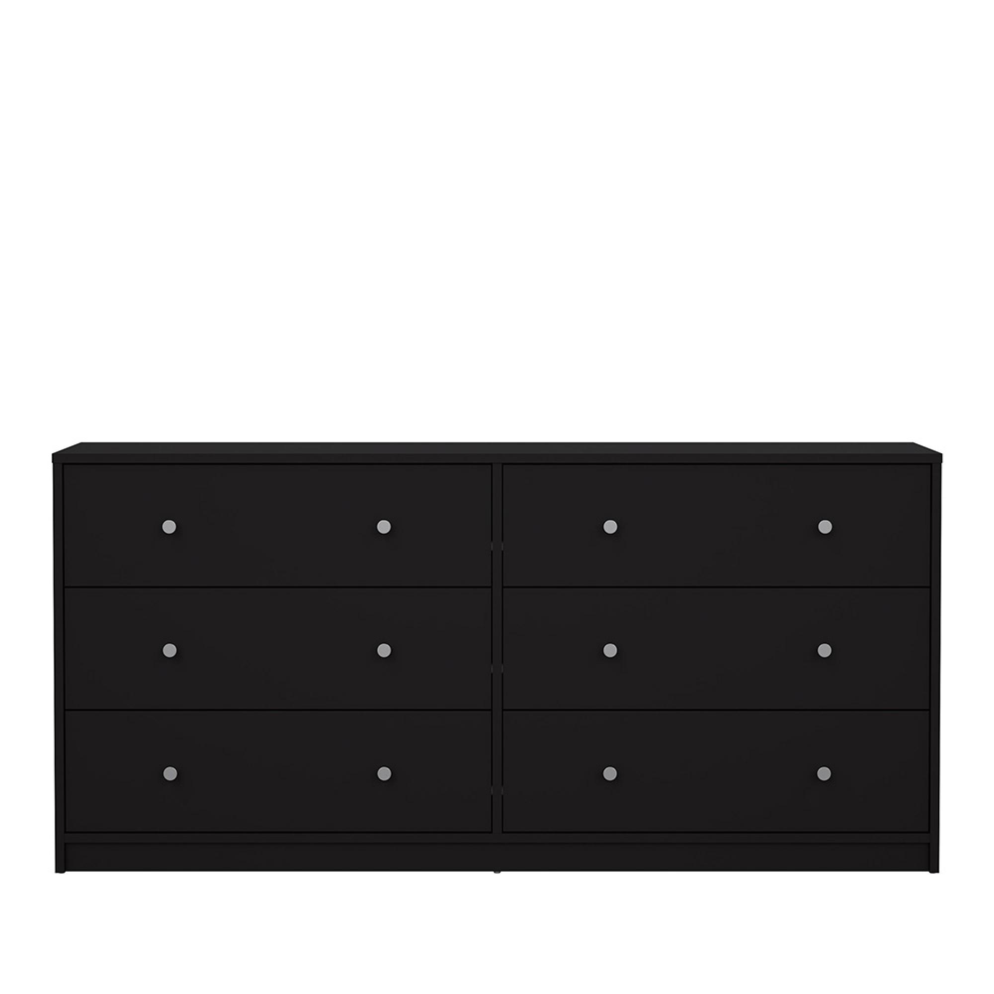 May Chest - 6 Drawer - Wide - Black
