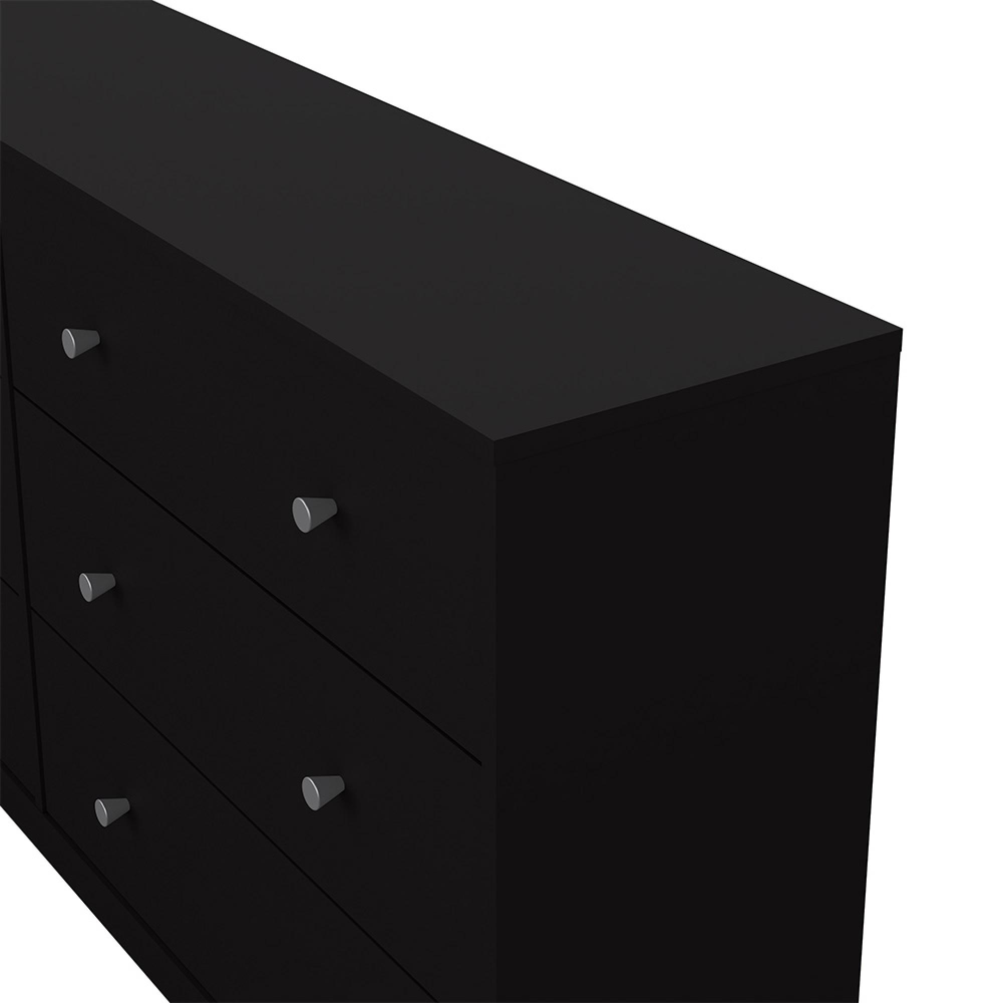 May Chest - 6 Drawer - Wide - Black