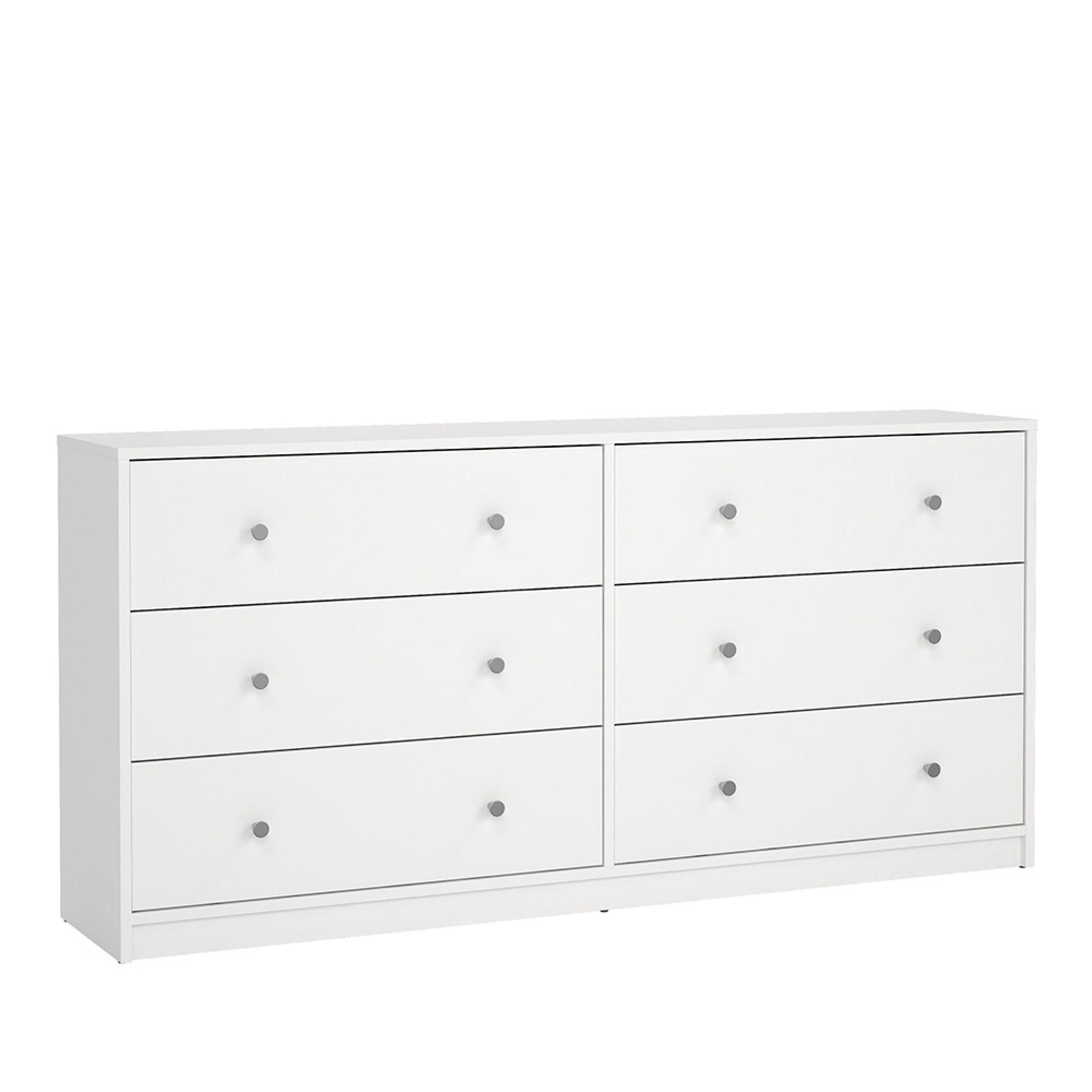 May Chest - 6 Drawer - Wide - White