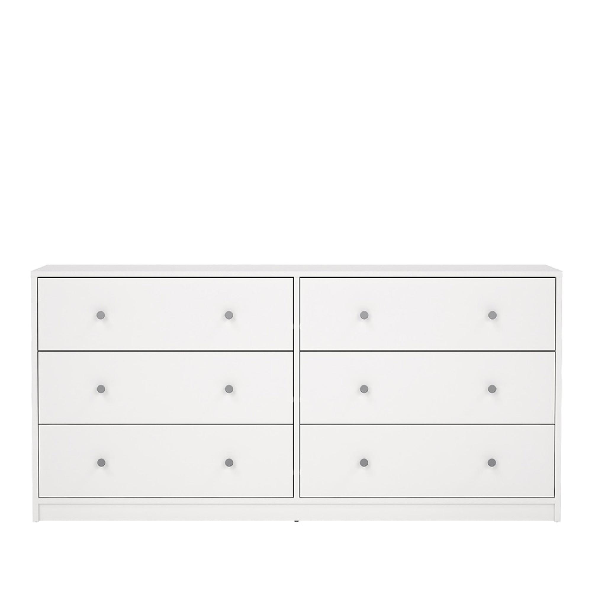 May Chest - 6 Drawer - Wide - White