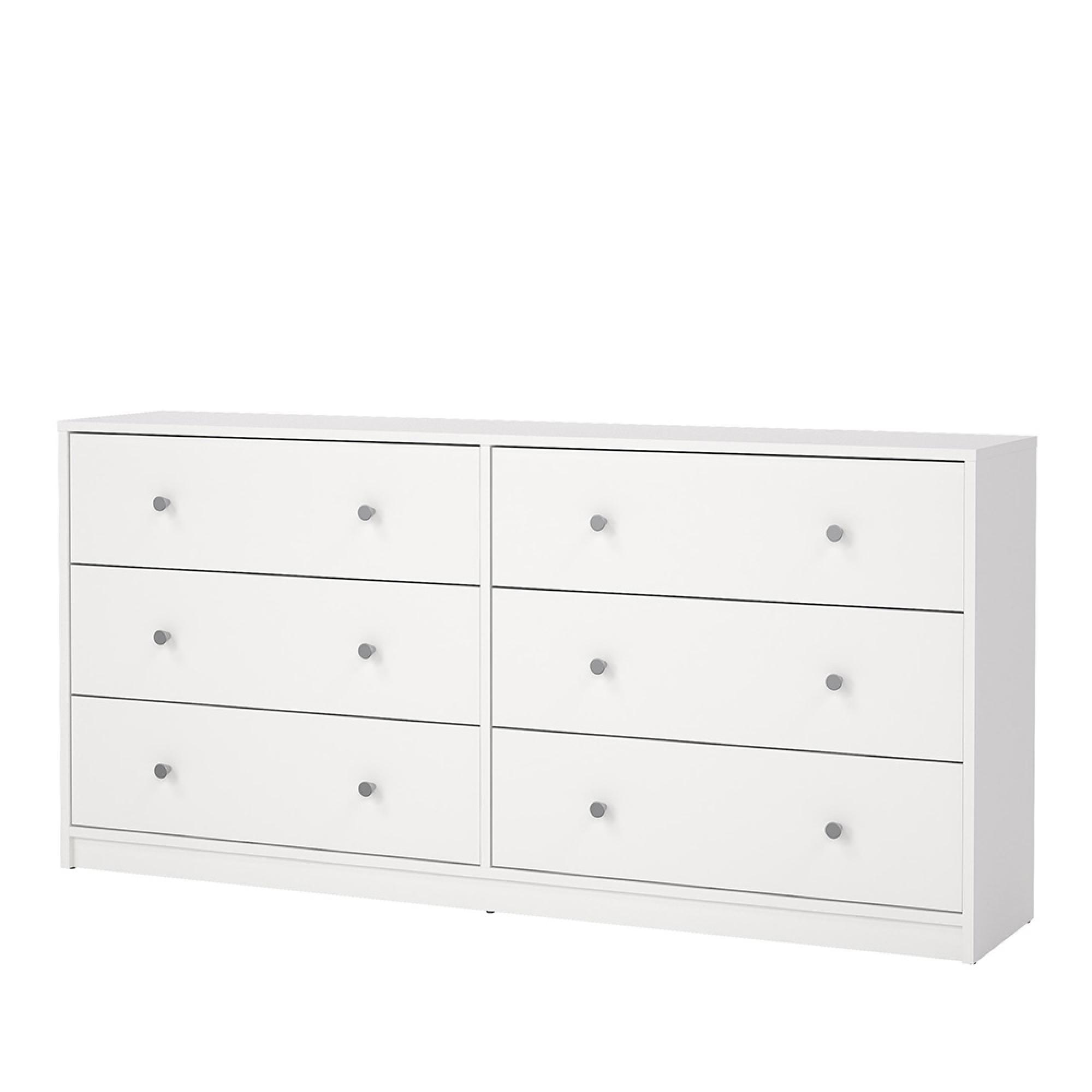 May Chest - 6 Drawer - Wide - White