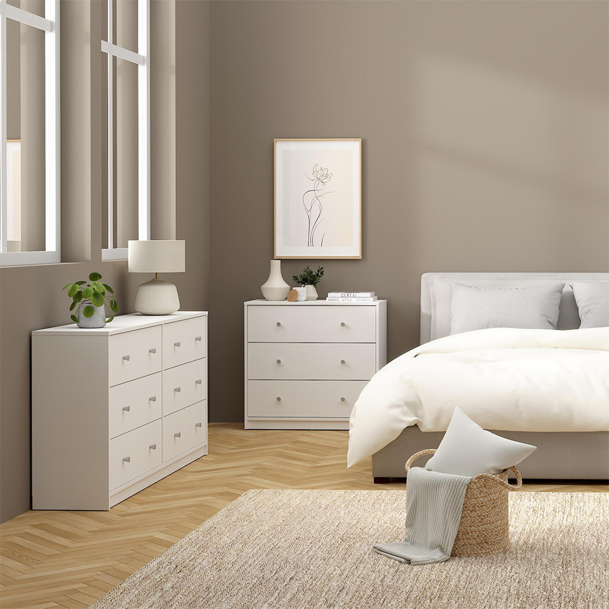 May Chest - 6 Drawer - Wide - White