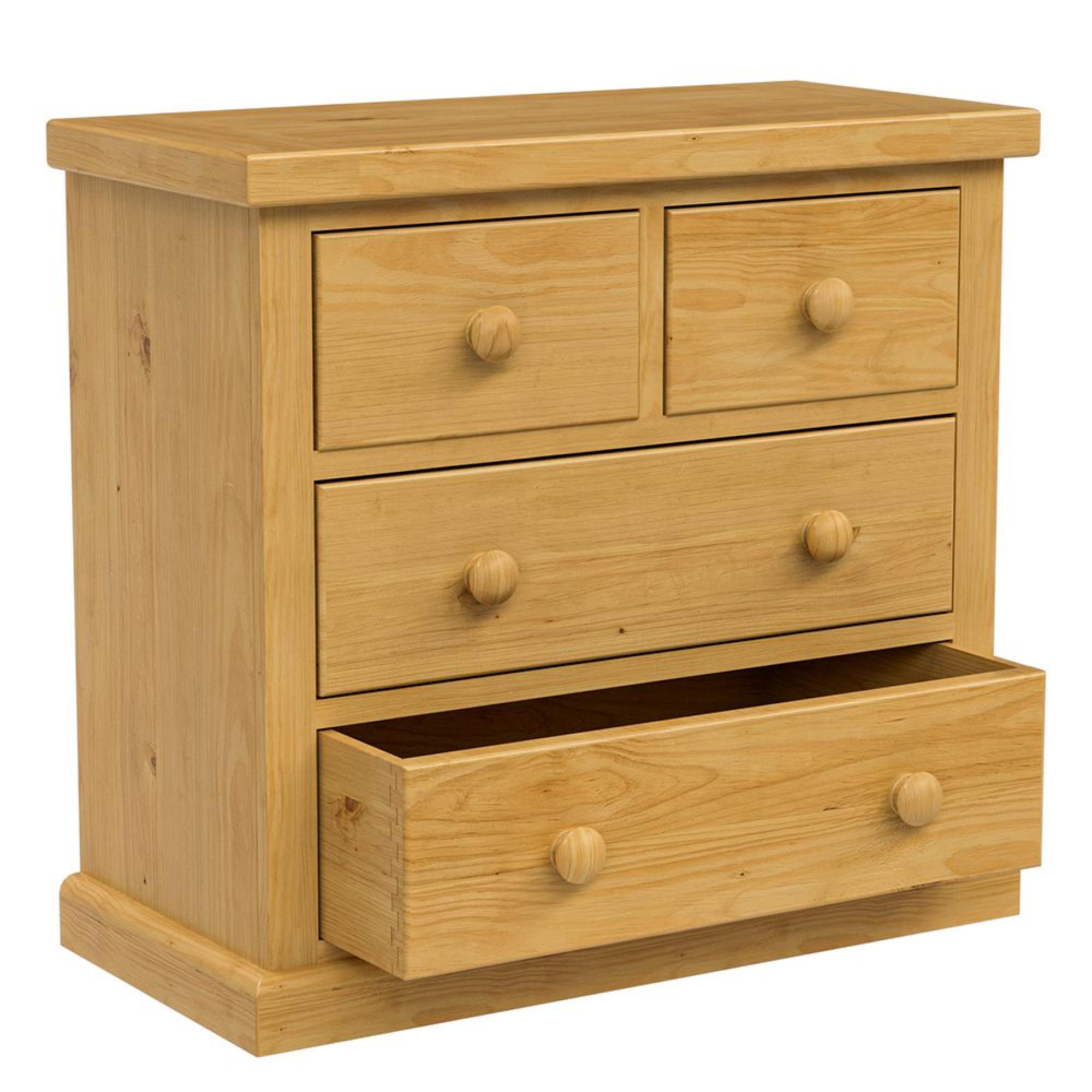 Churchill Waxed Pine 2+2 Drawer Chest