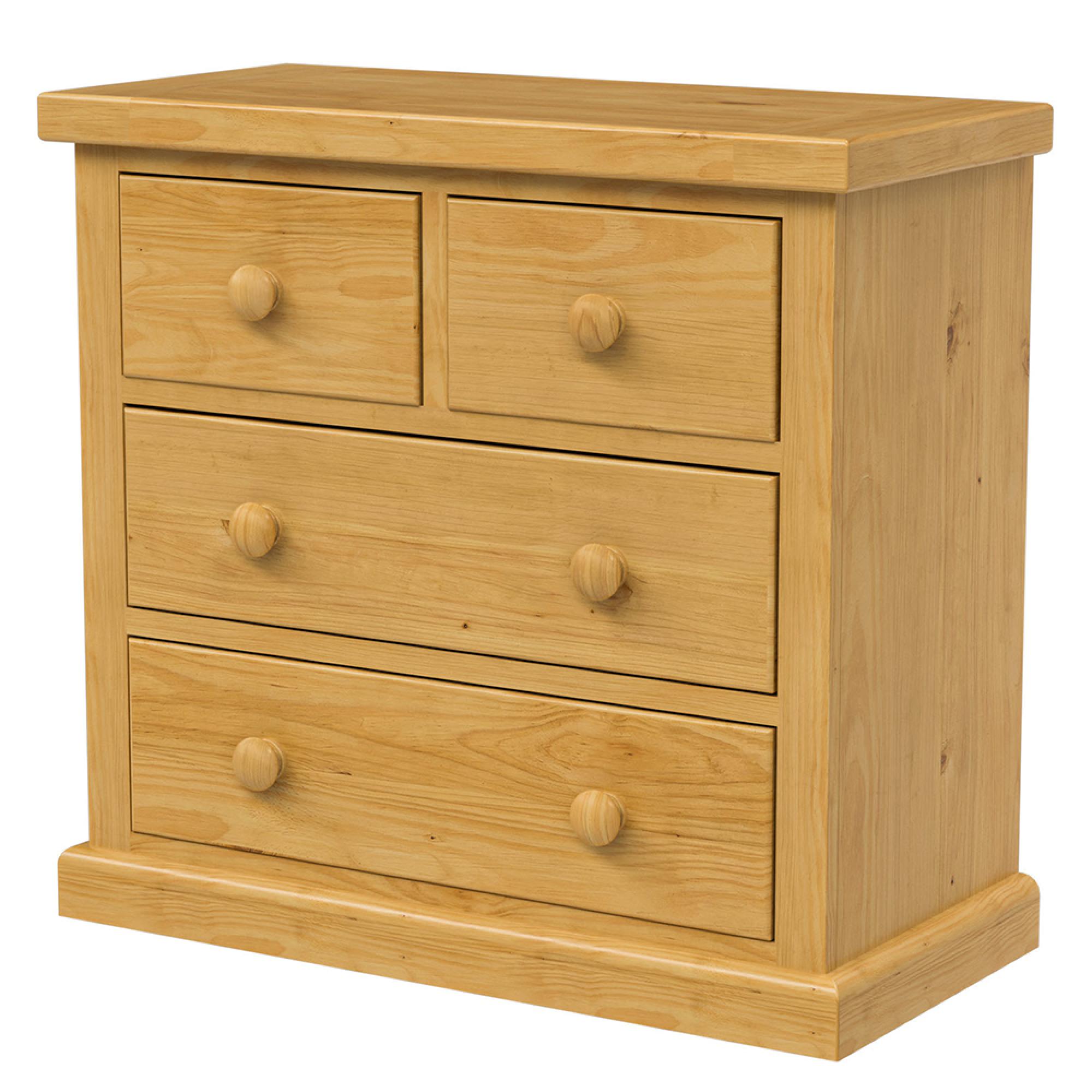 Churchill Waxed Pine 2+2 Drawer Chest