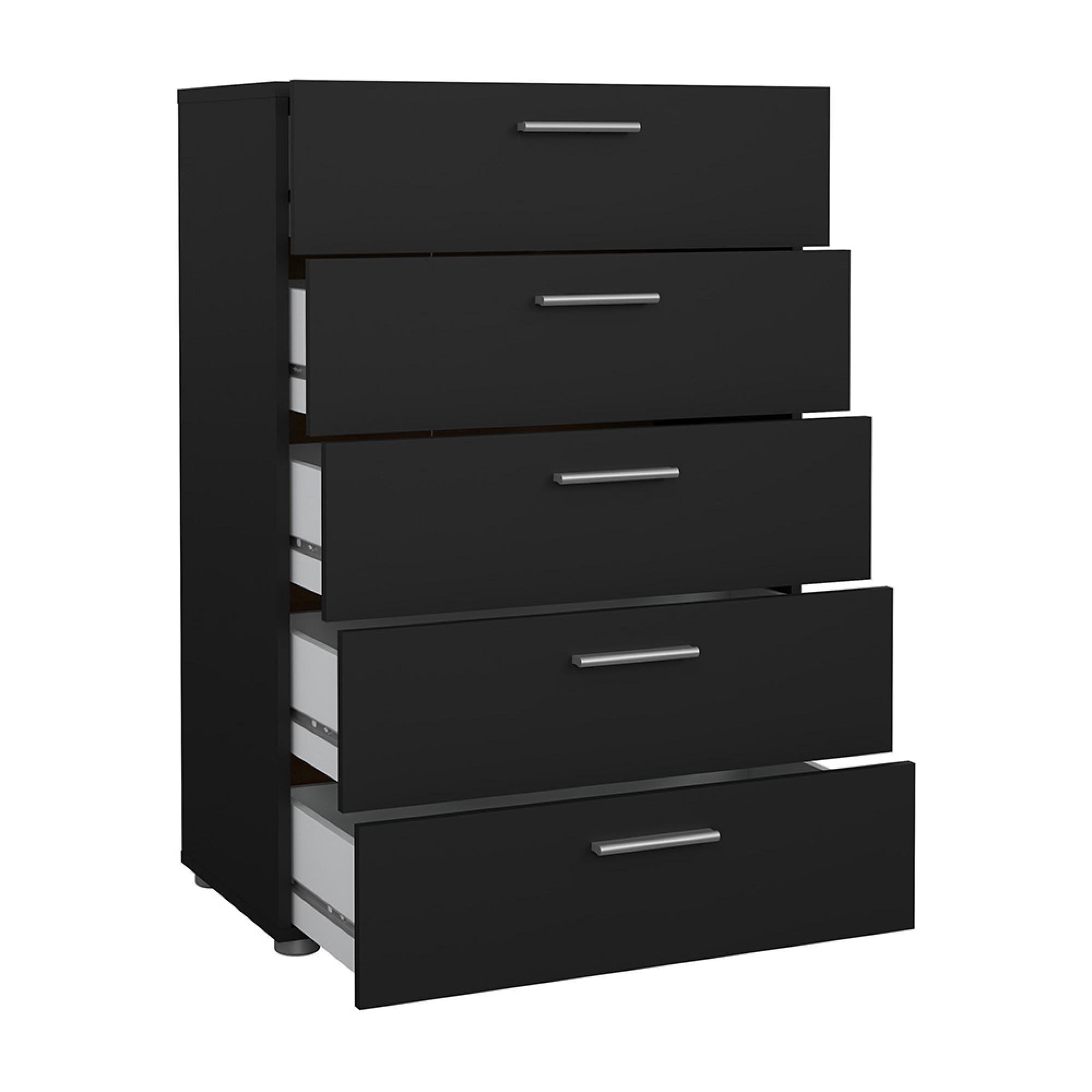 Pepe Chest - 5 Drawer - Black