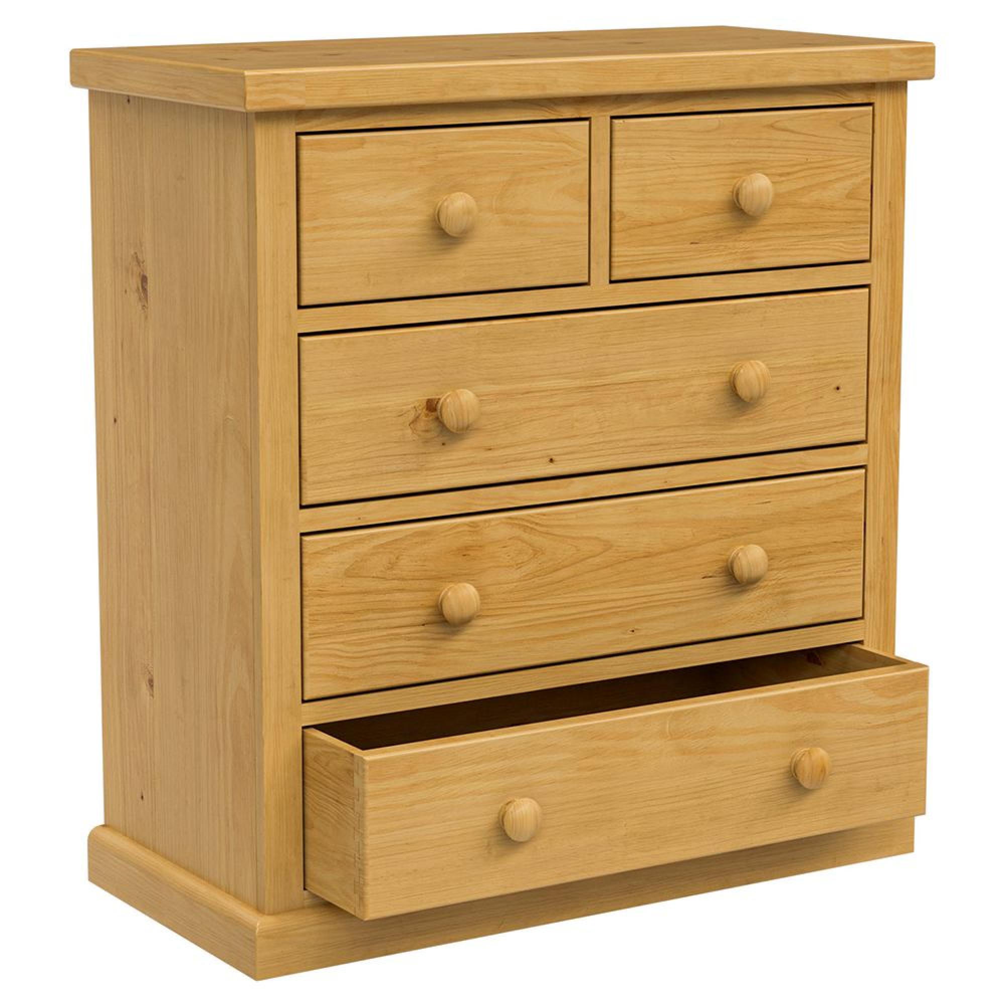 Churchill Chest - 2+3 Drawer - Waxed Pine