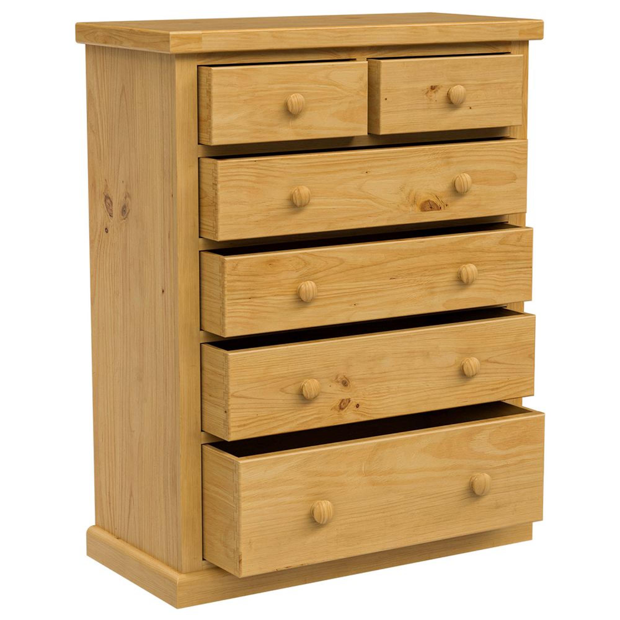 Churchill Chest - 2+4 Drawer - Waxed Pine