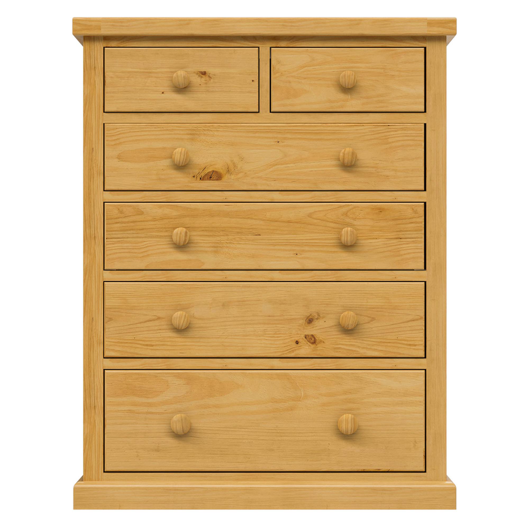 Churchill Chest - 2+4 Drawer - Waxed Pine