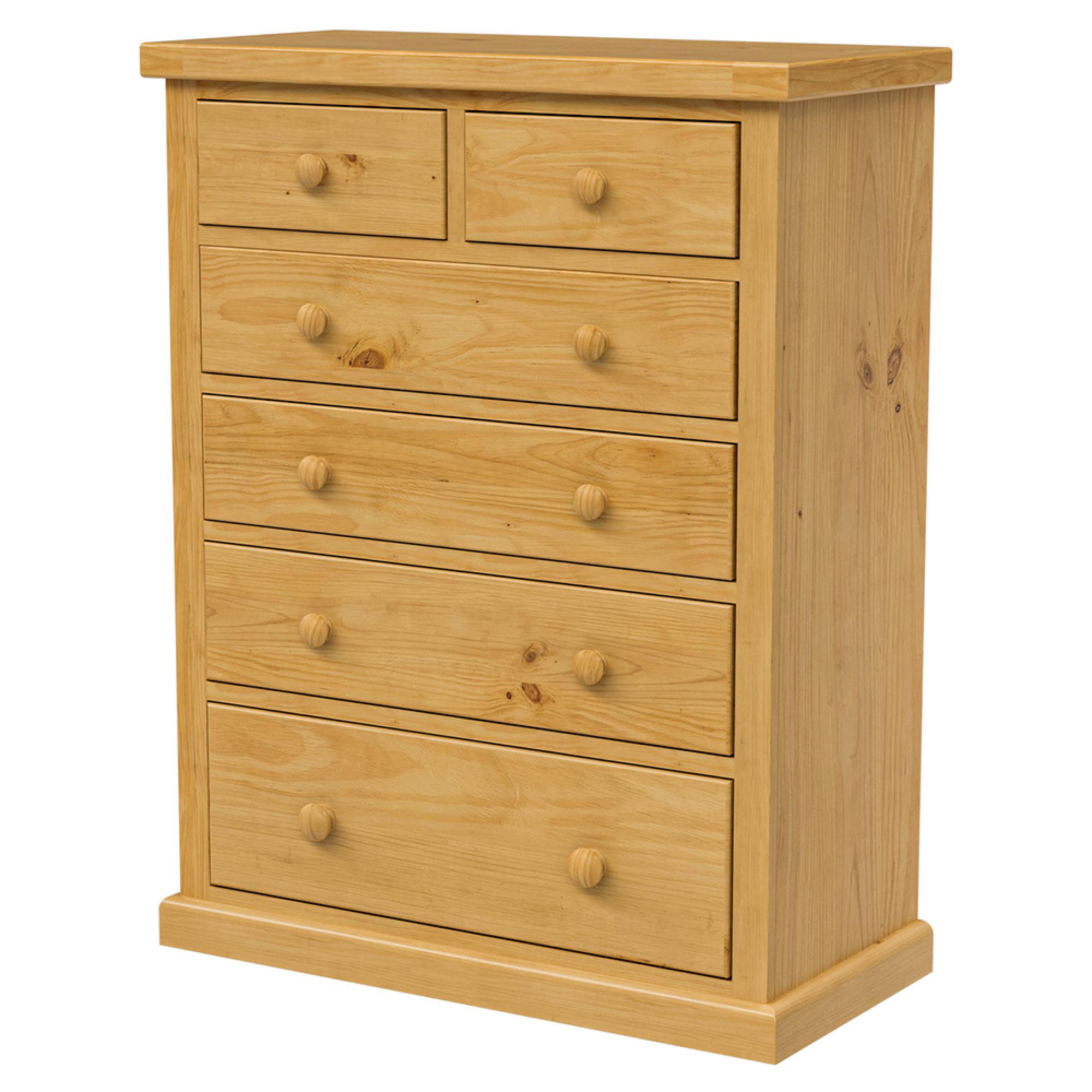 Churchill Chest - 2+4 Drawer - Waxed Pine