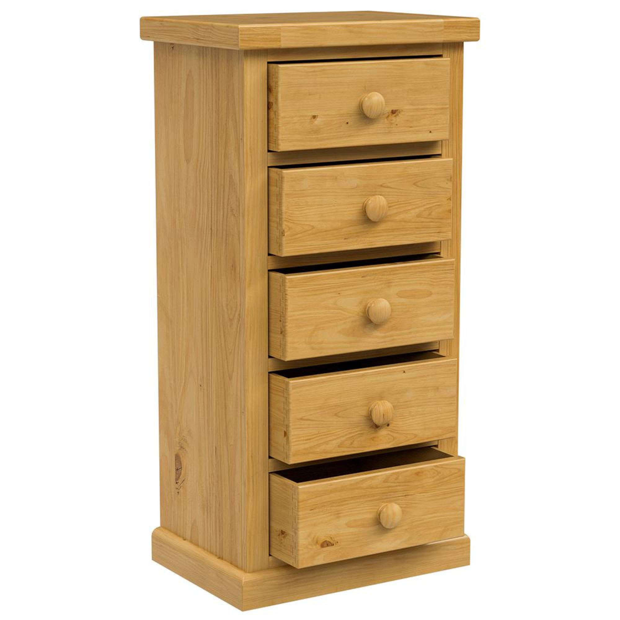 Churchill Chest - 5 Drawer - Tall - Waxed Pine