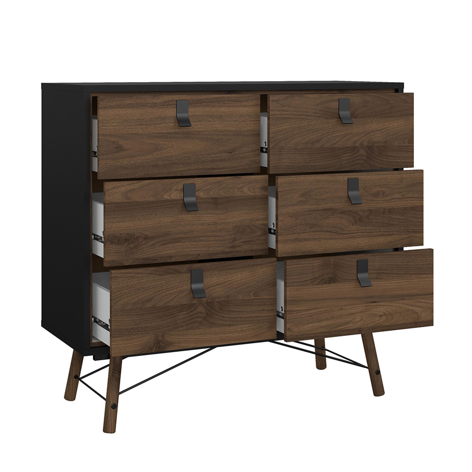 Ry Chest - 6 Drawer - Black