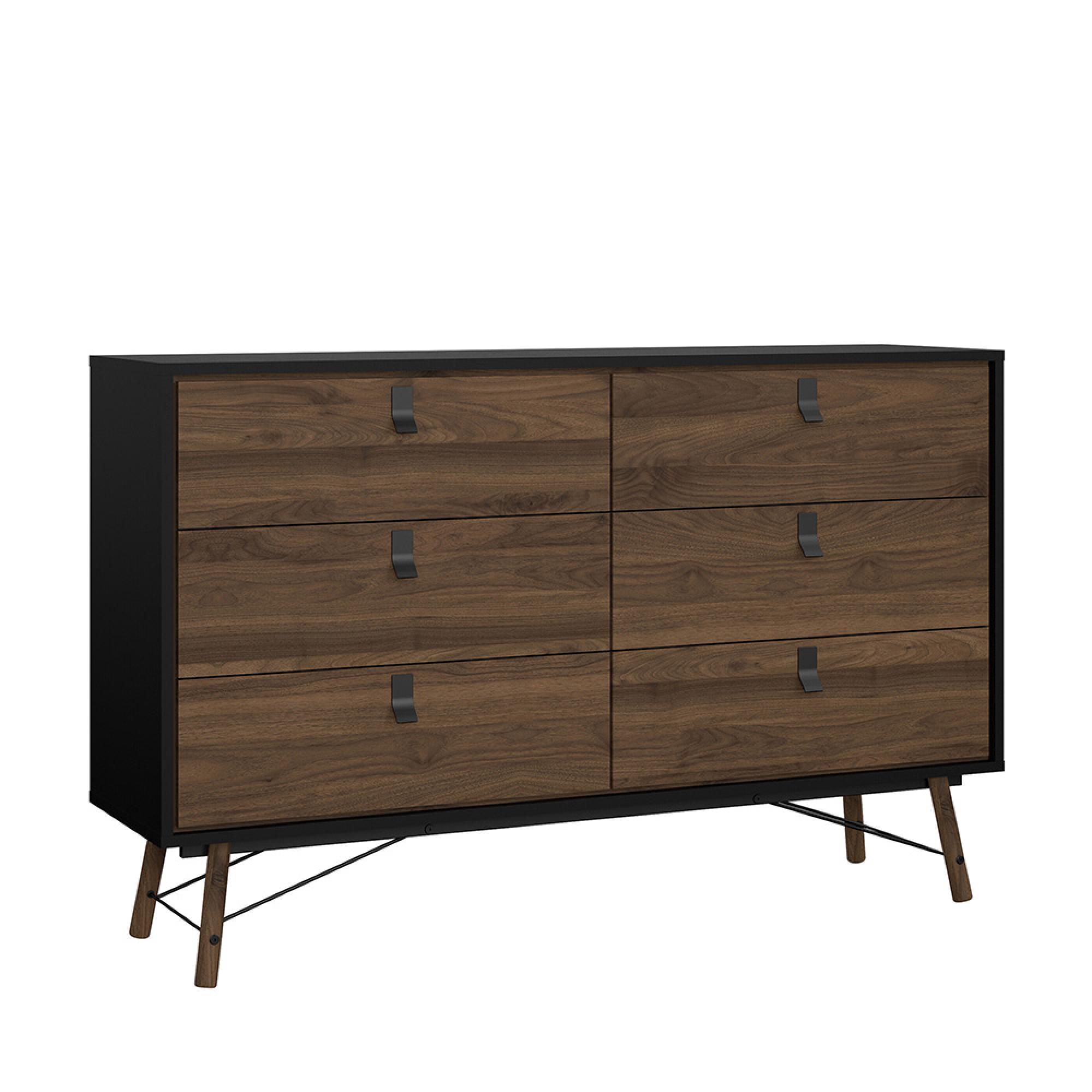 Ry Chest - 6 Drawer - Wide - Black