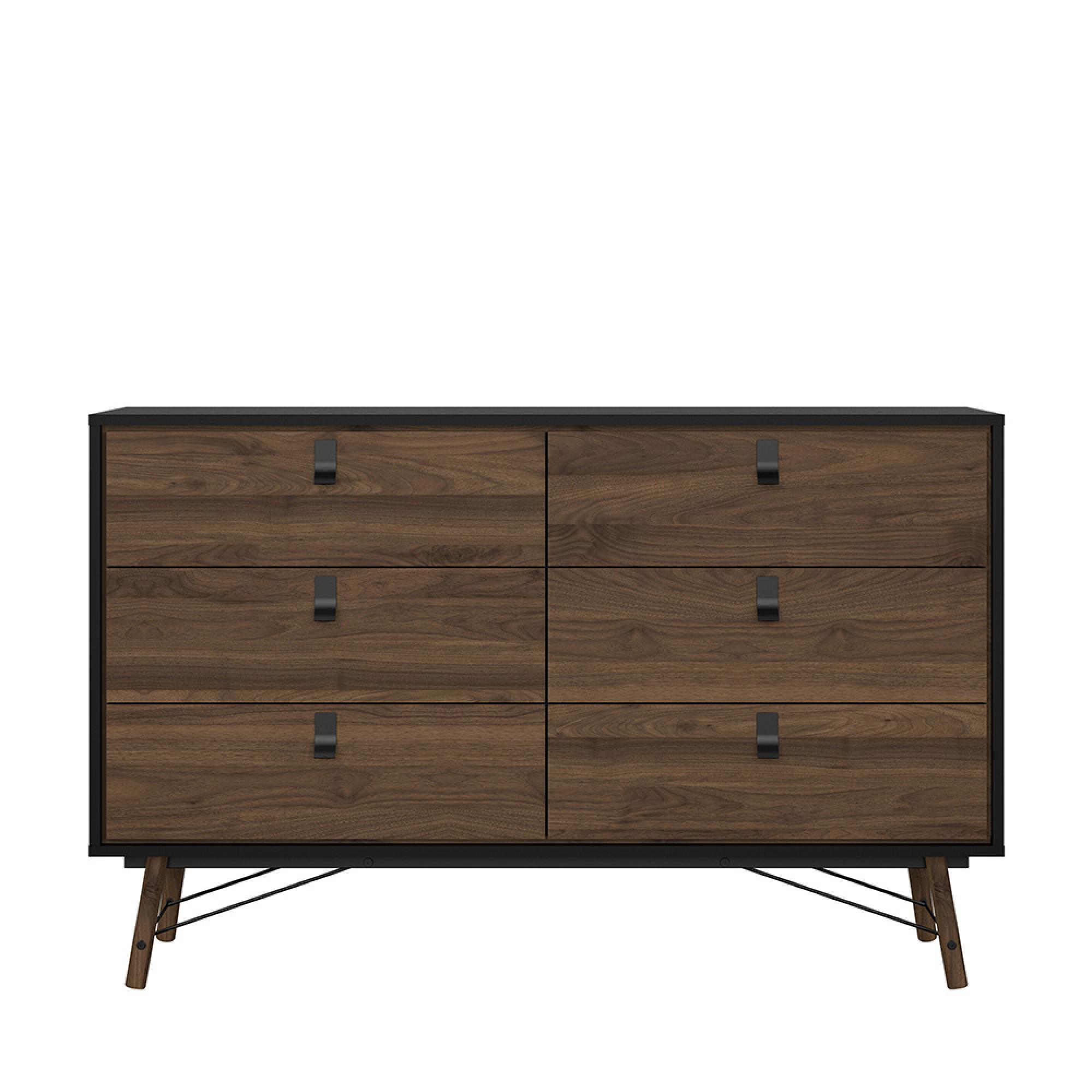 Ry Chest - 6 Drawer - Wide - Black