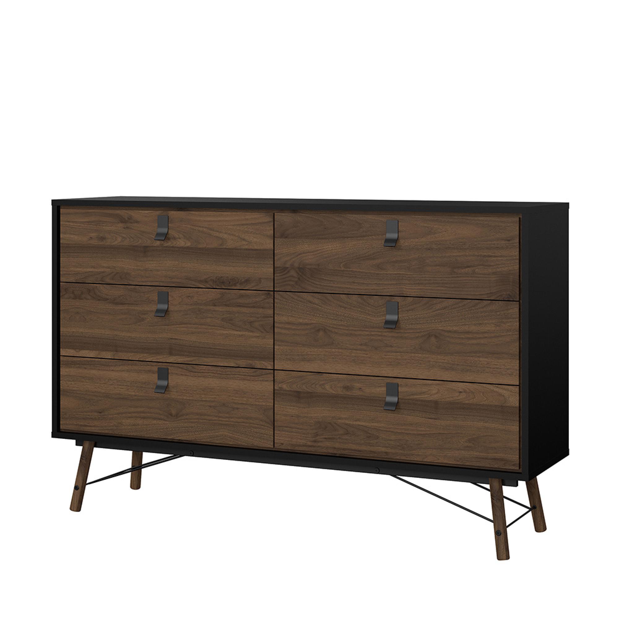 Ry Chest - 6 Drawer - Wide - Black