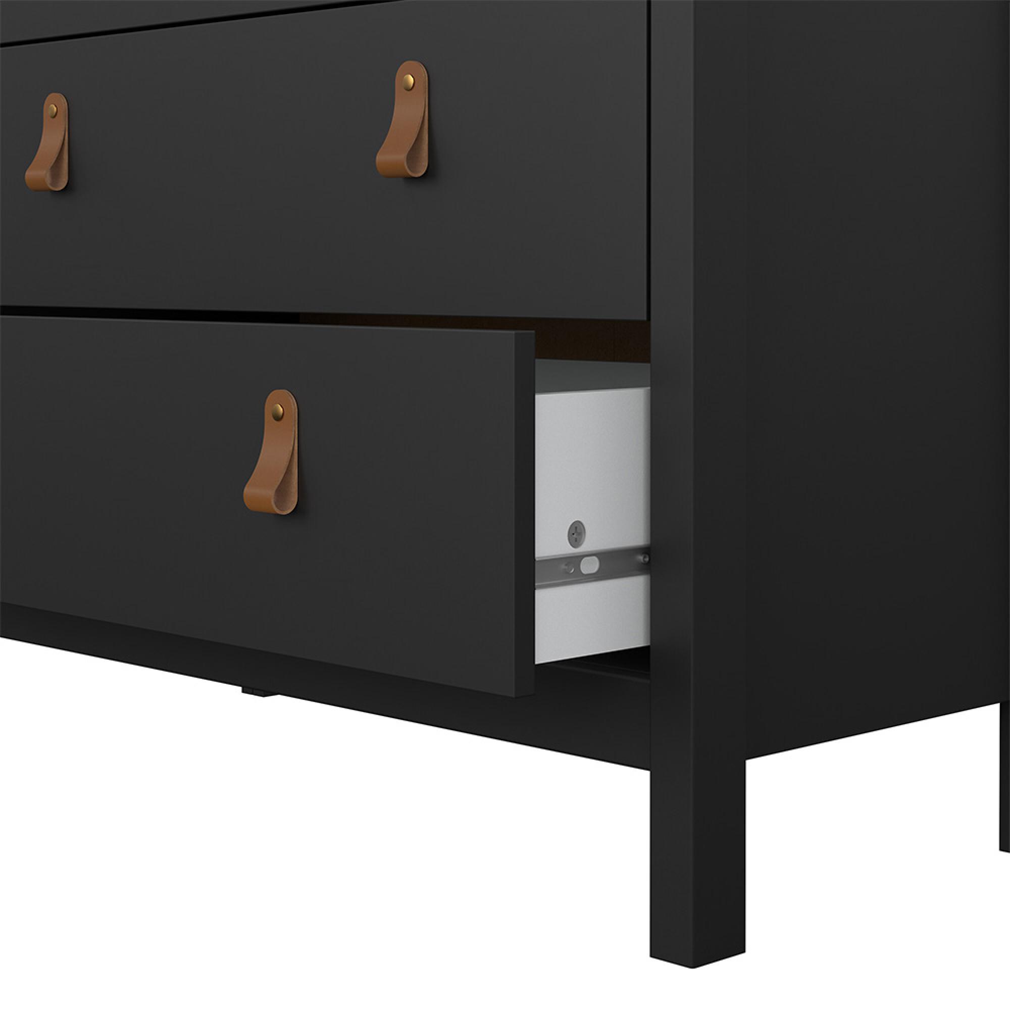 Barcelona Chest - 3+2 Drawer - Black