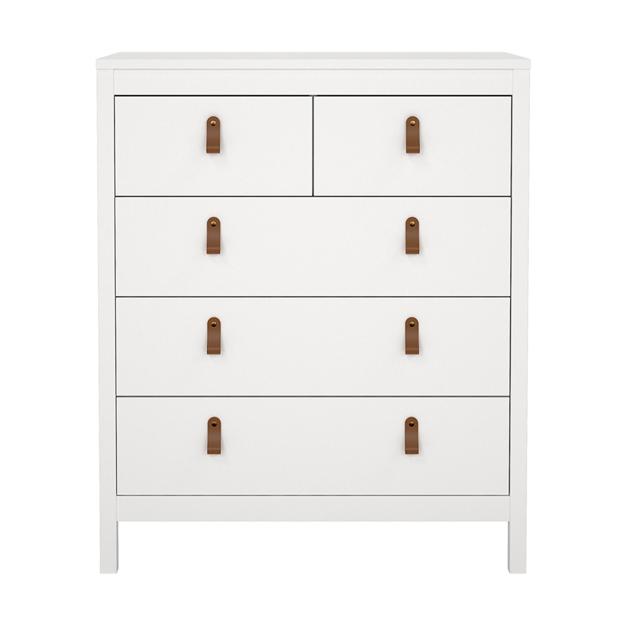 Barcelona Chest - 3+2 Drawer - White