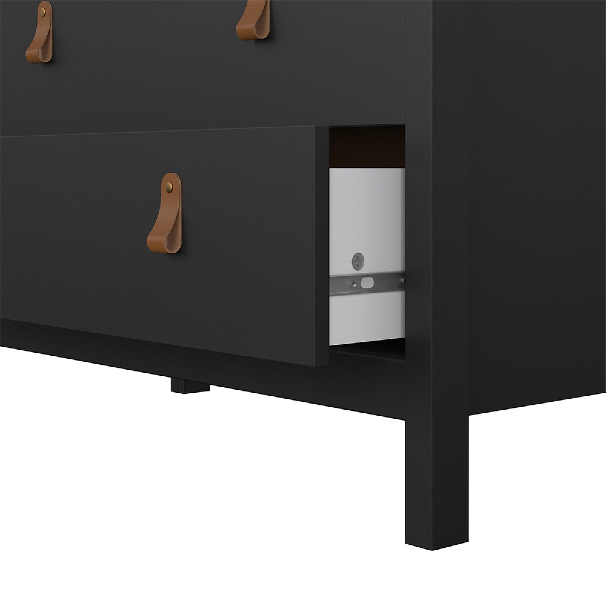 Barcelona Chest - 3 Drawer - Small - Black