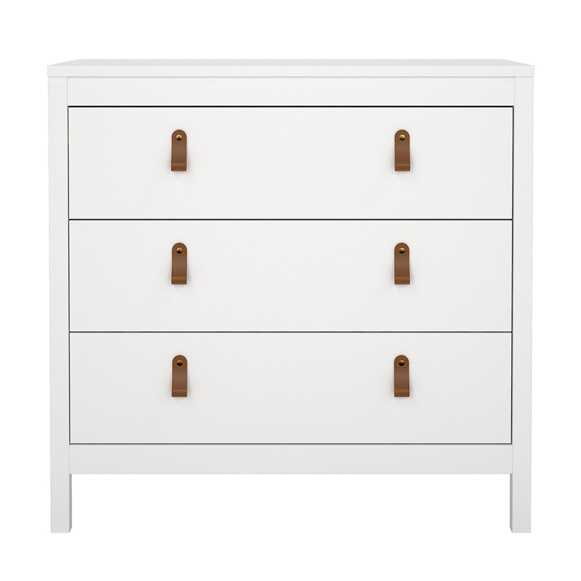 Barcelona Chest - 3 Drawer - Small - White