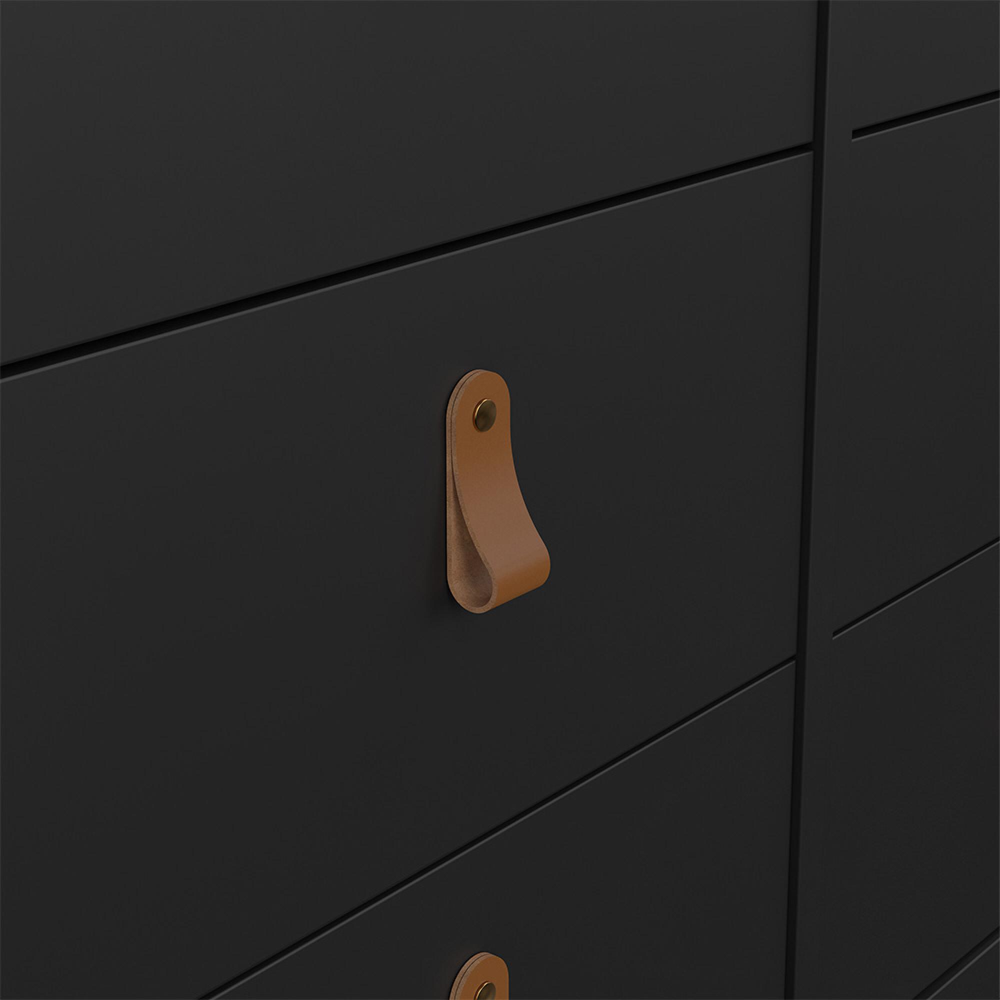 Barcelona Dresser - 8 Drawer - Wide - Black