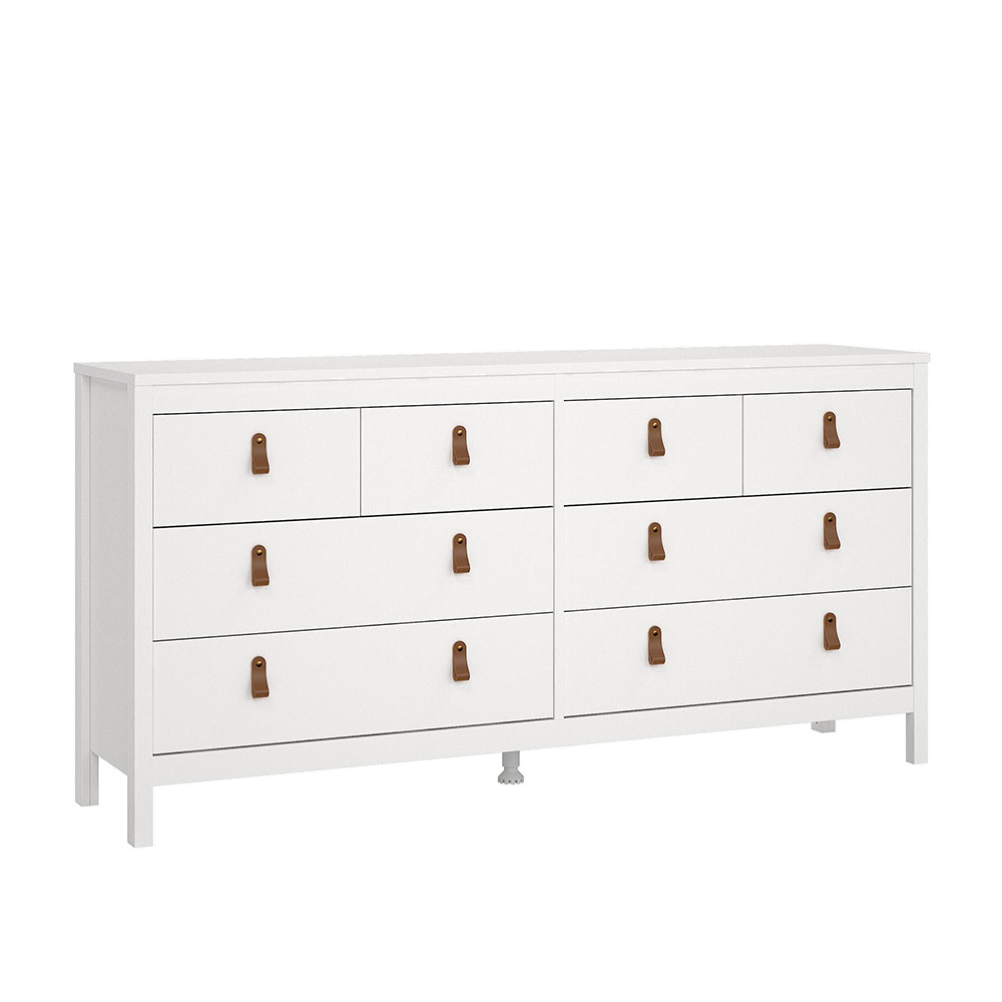 Barcelona Dresser - 8 Drawer - Wide - White