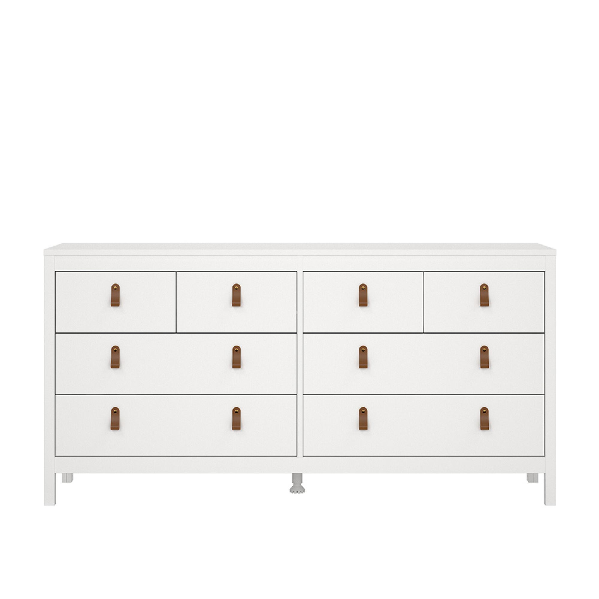 Barcelona Dresser - 8 Drawer - Wide - White