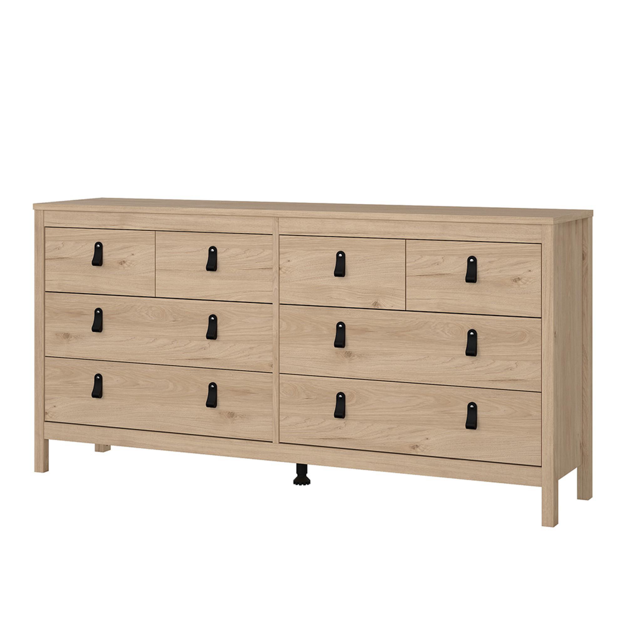 Barcelona Chest - 4+4 Drawer - Jackson Hickory Oak