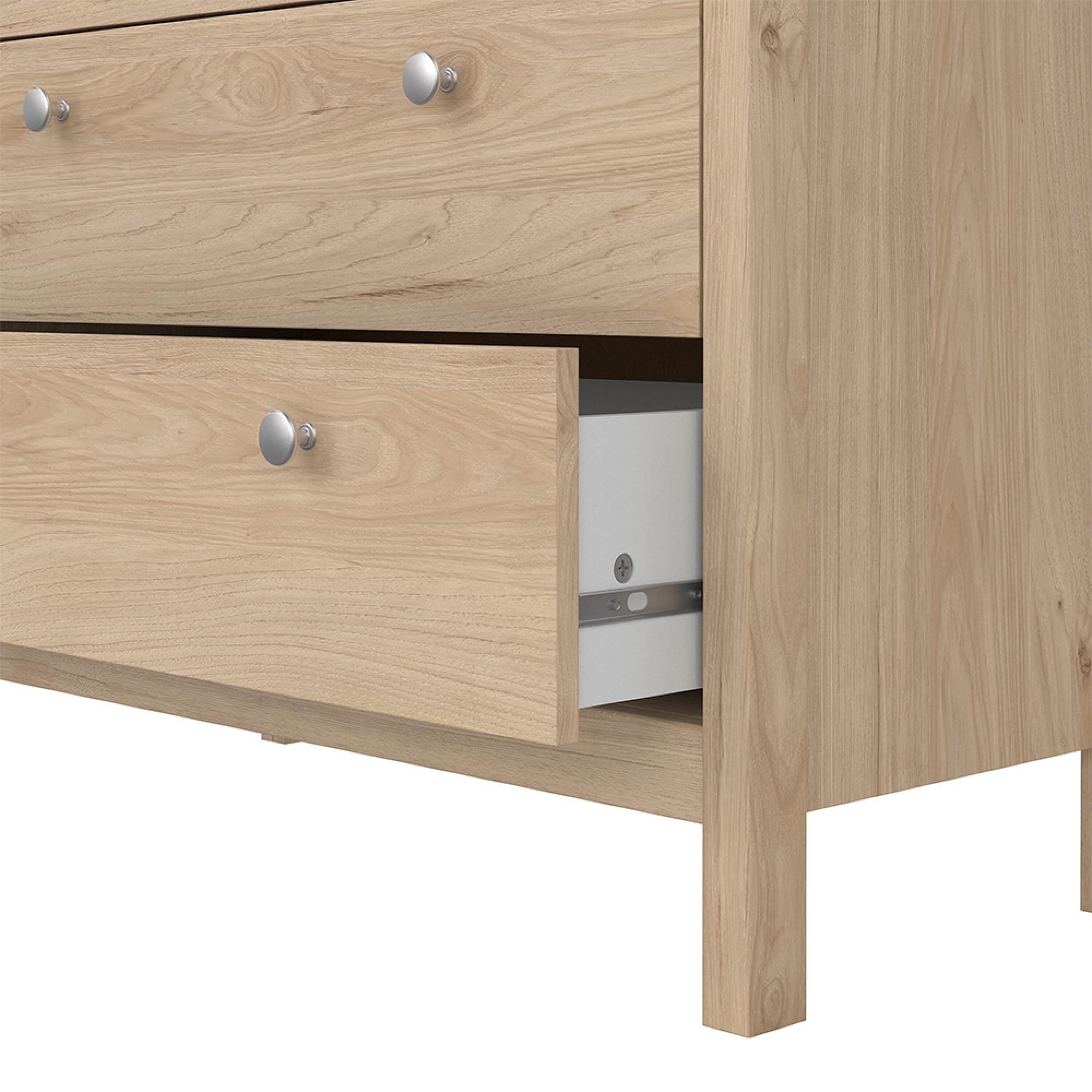 Madrid Chest - 3+2 Drawer - Jackson Hickory Oak