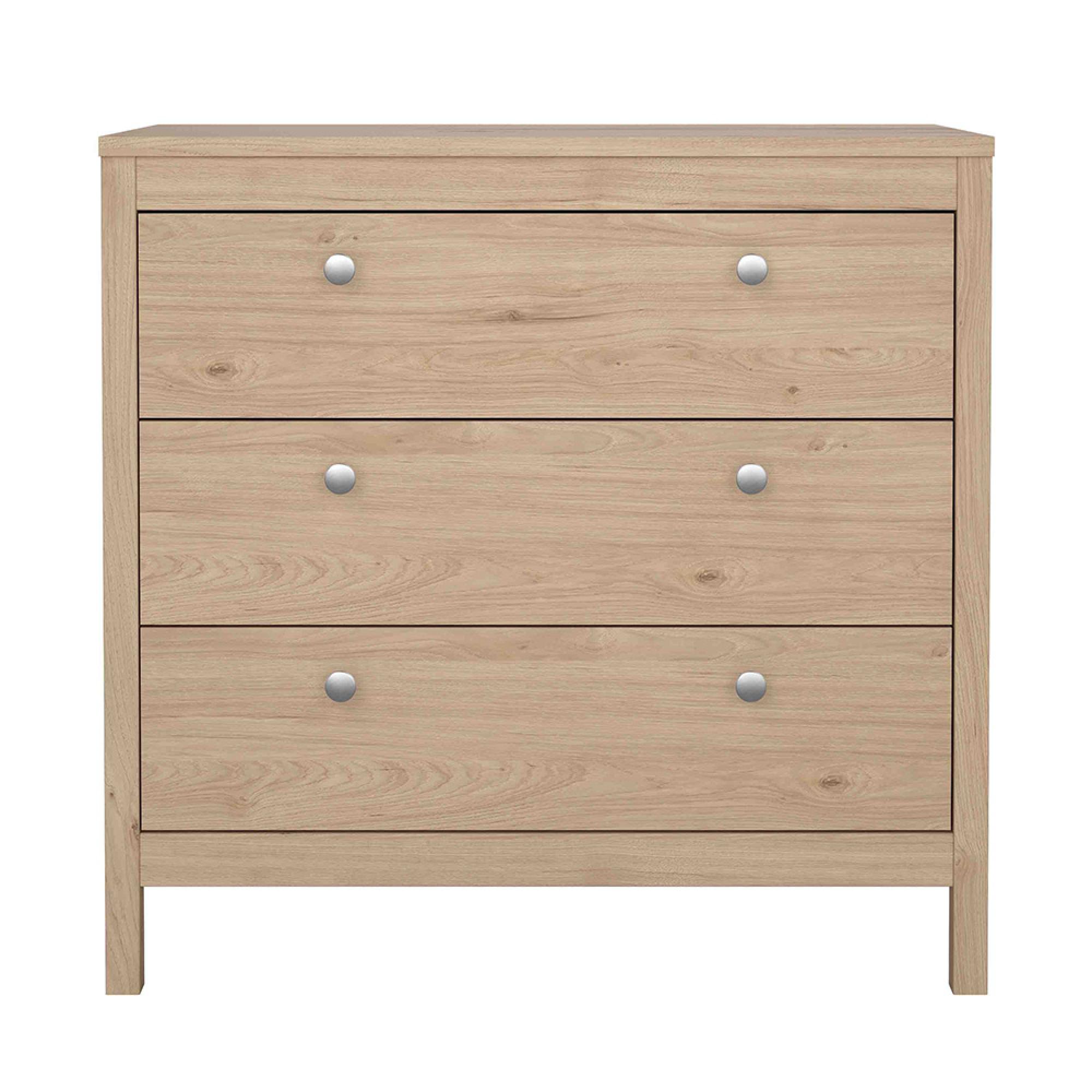 Madrid Chest - 3 Drawer - Jackson Hickory Oak