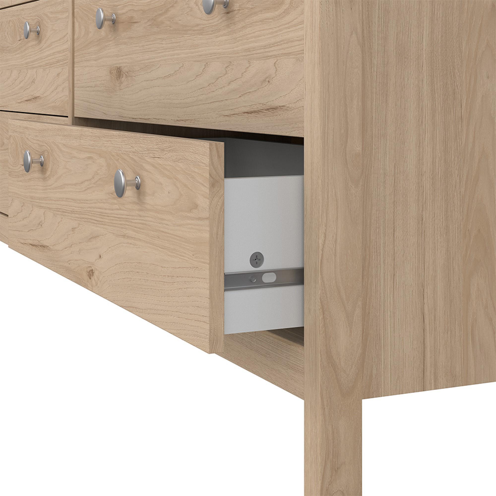 Madrid Dresser - 4+4 Drawer - Double - Jackson Hickory Oak