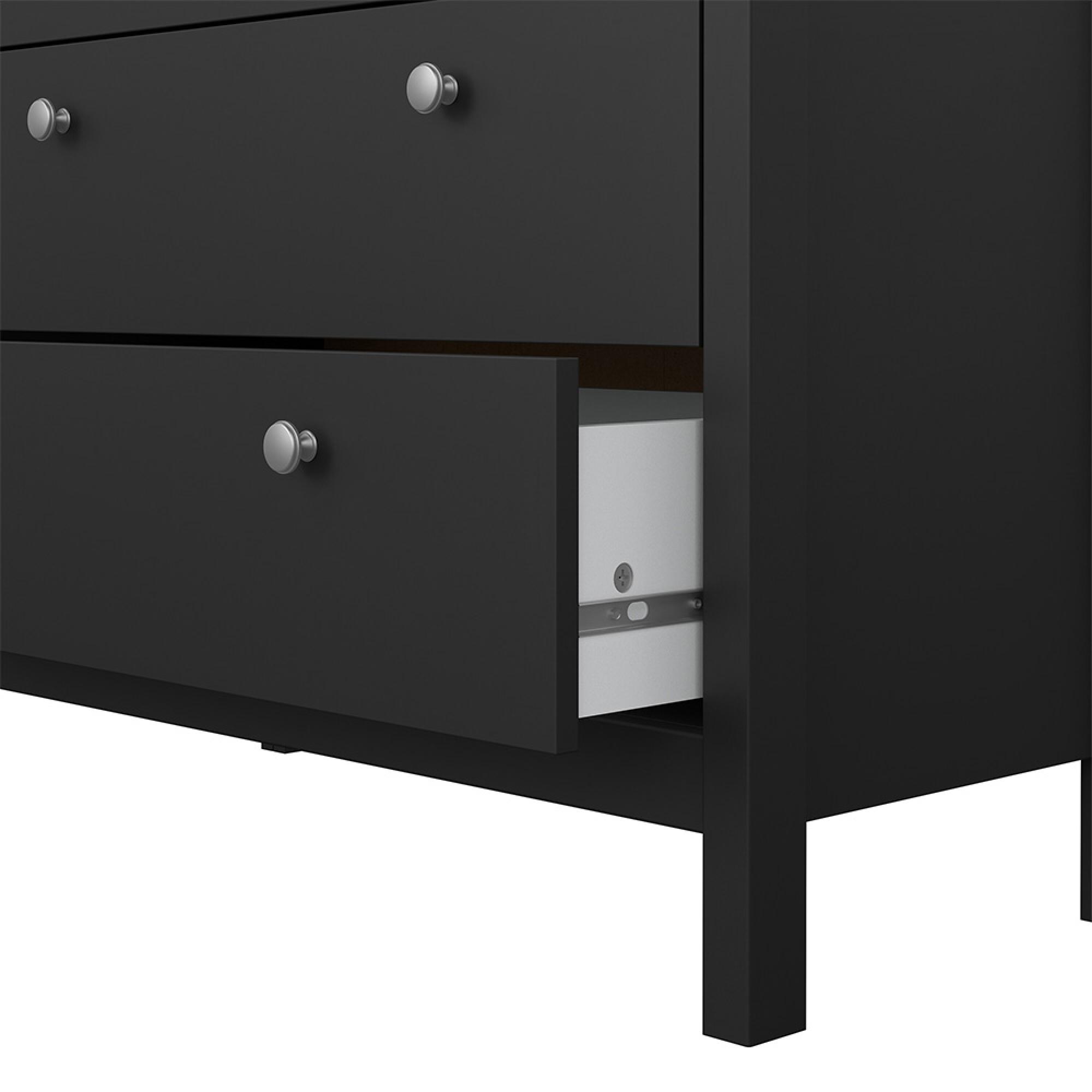 Madrid Chest - 3+2 Drawer - Black