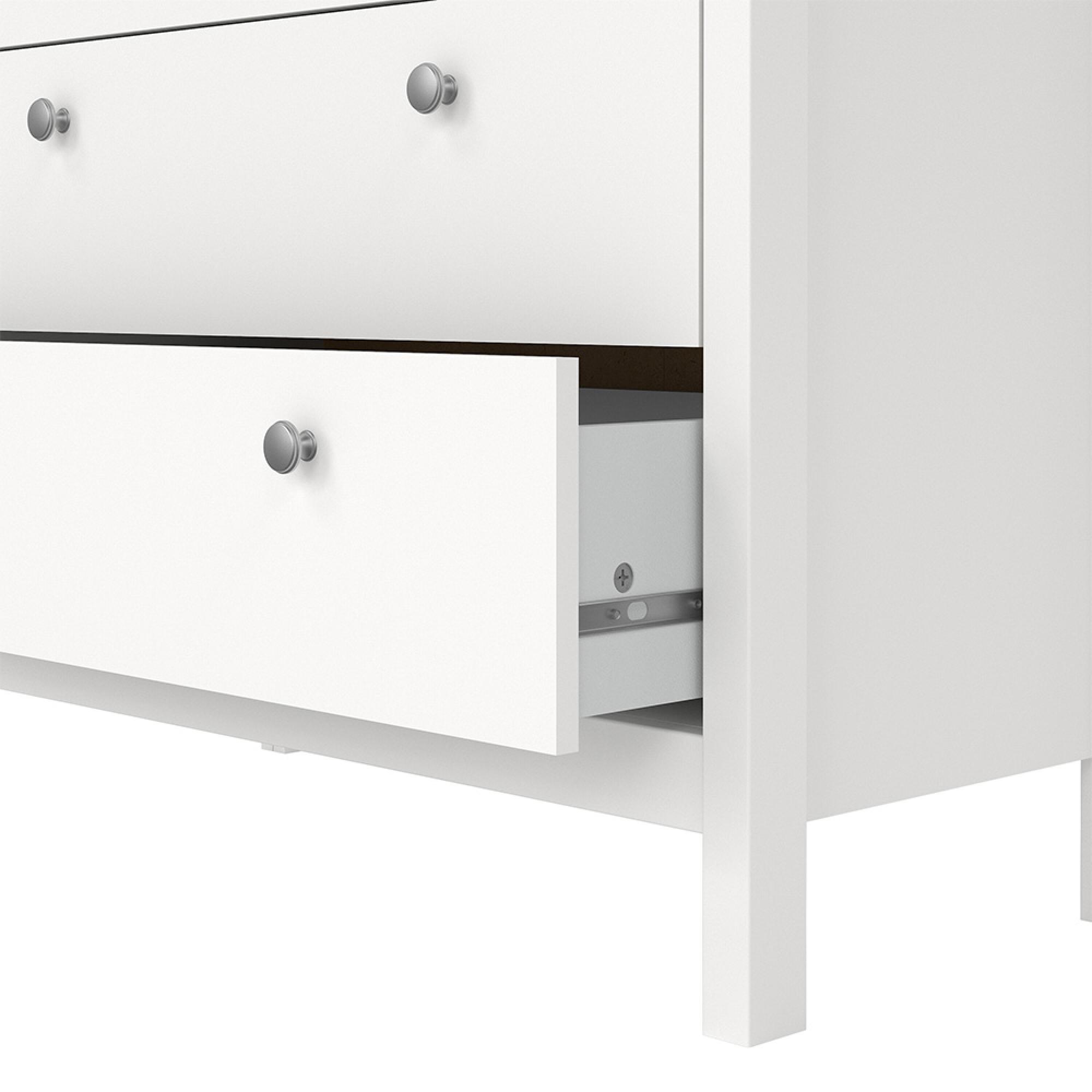 Madrid Chest - 3+2 Drawer - White