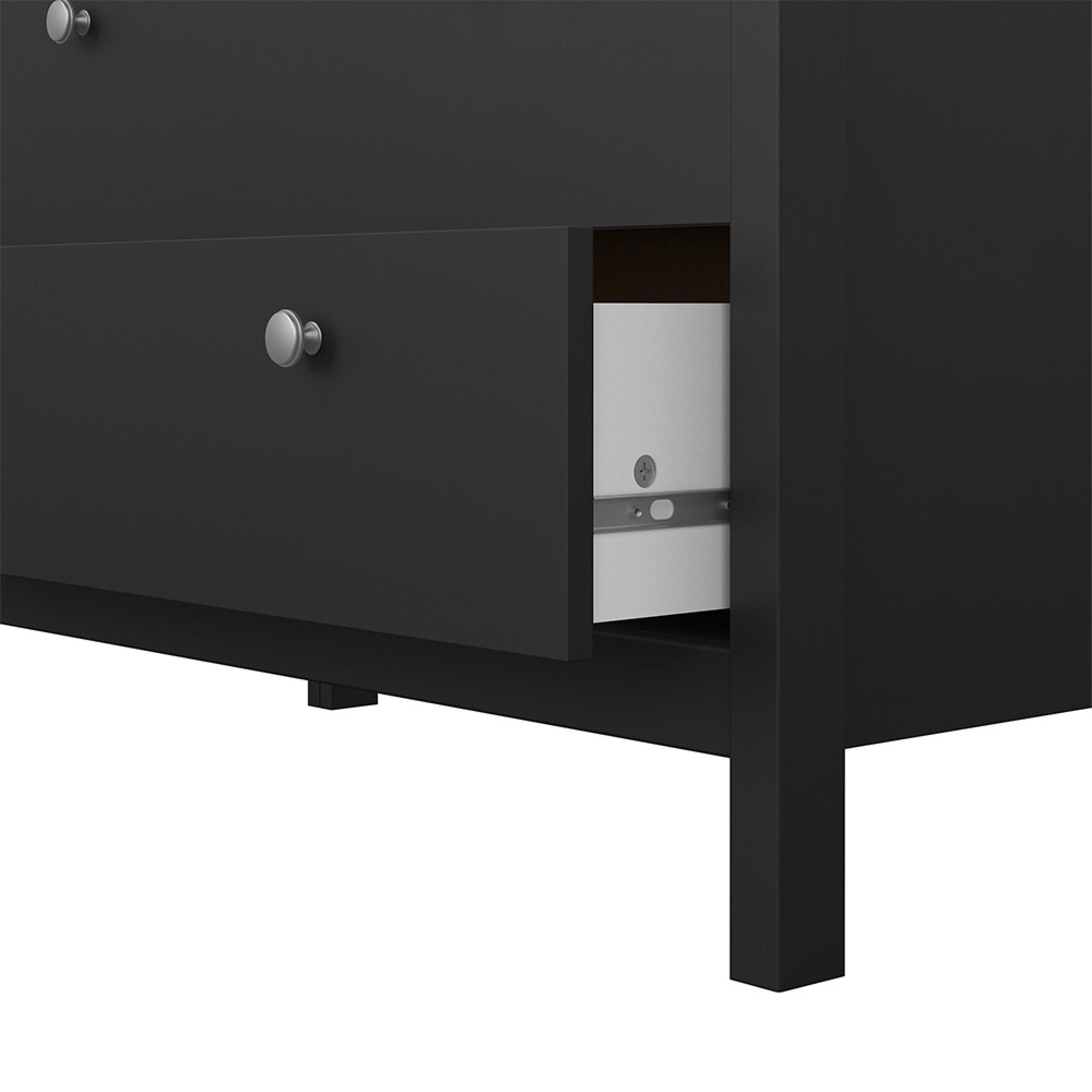 Madrid Chest - 3 Drawer - Small - Black