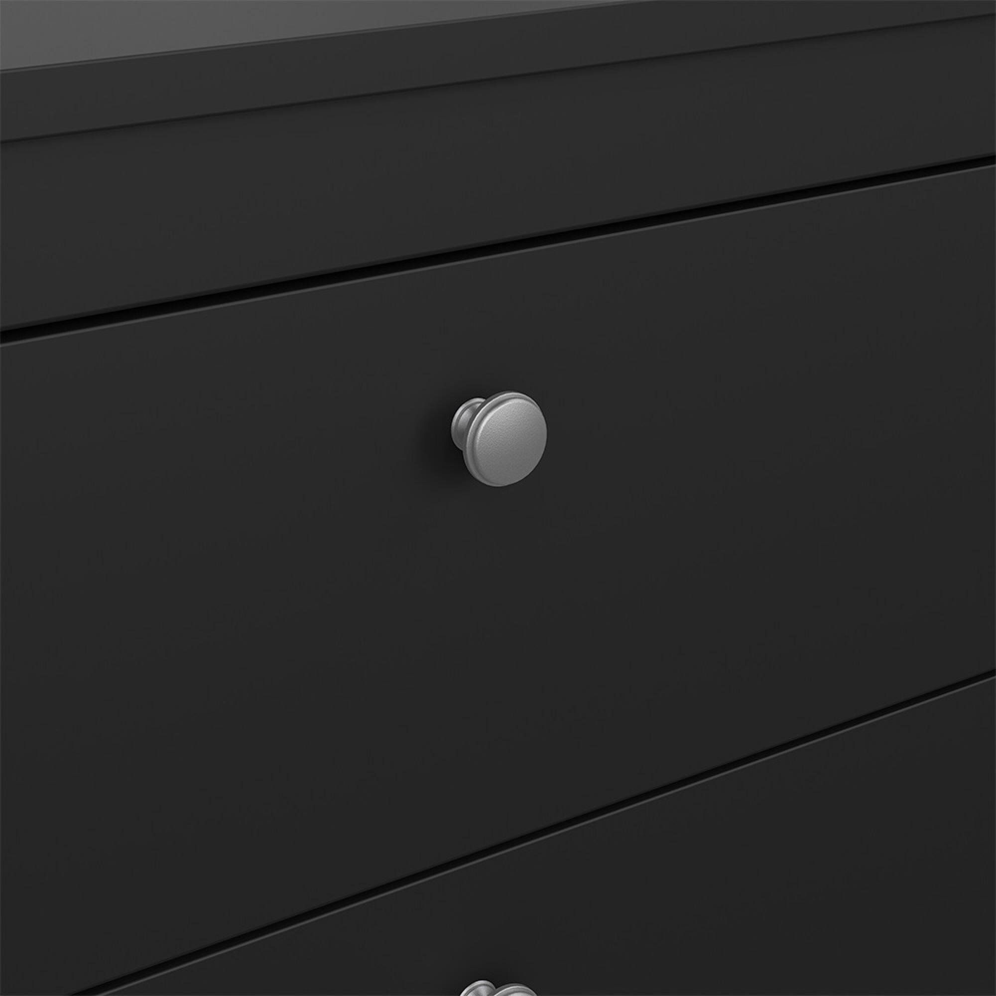 Madrid Chest - 3 Drawer - Small - Black