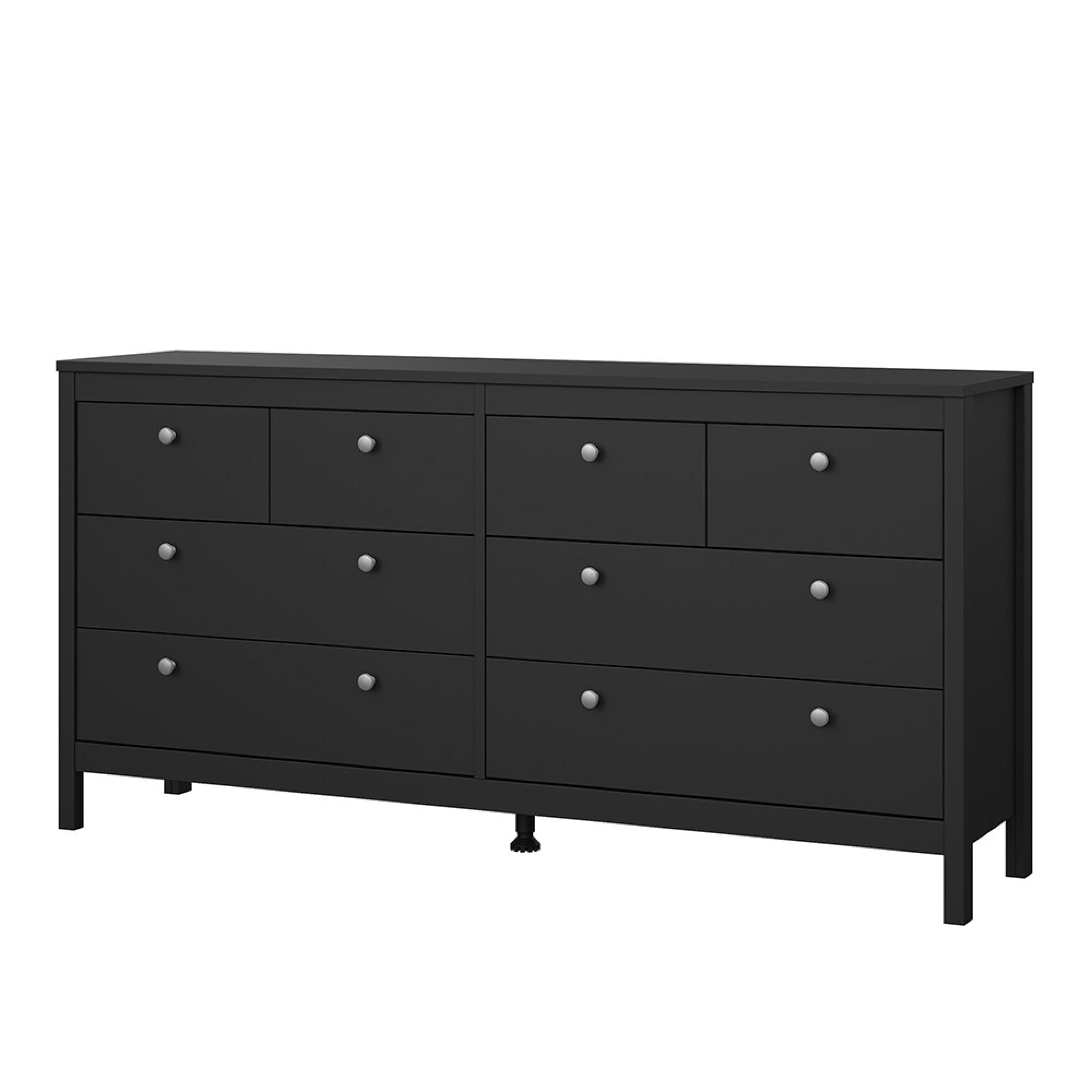 Madrid Dresser - 8 Drawer - Black