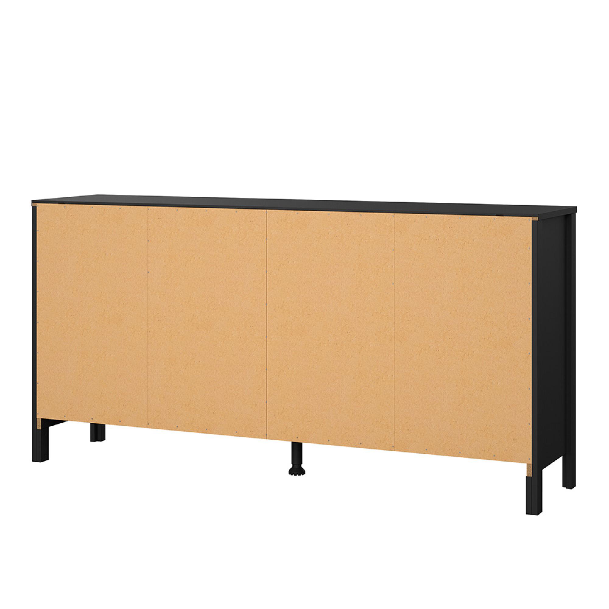 Madrid Dresser - 8 Drawer - Black