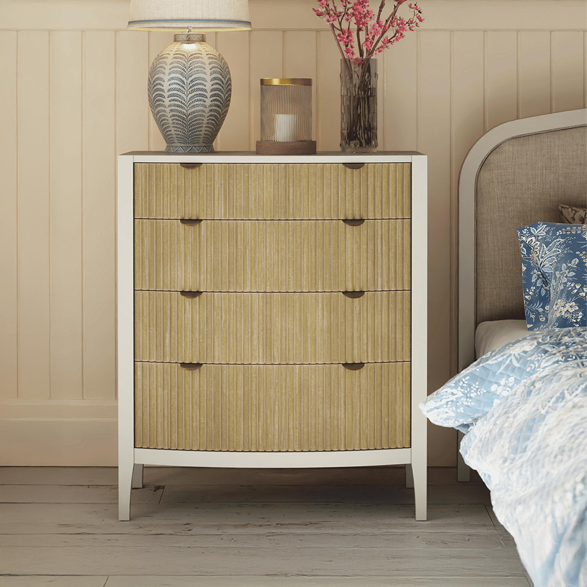 Abbeydale Chest - 4 Drawer - Soft Natural Painted
