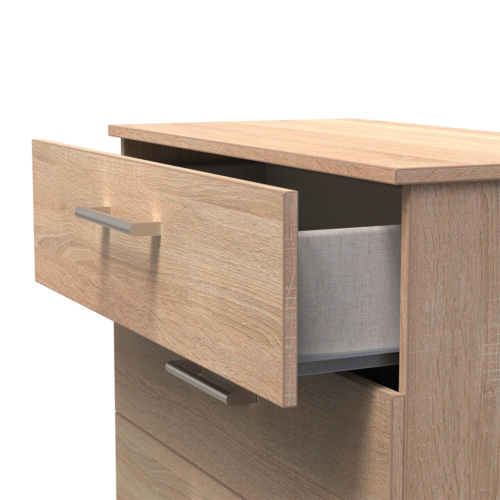 Devon Deep Chest - 4 Drawer - Oak