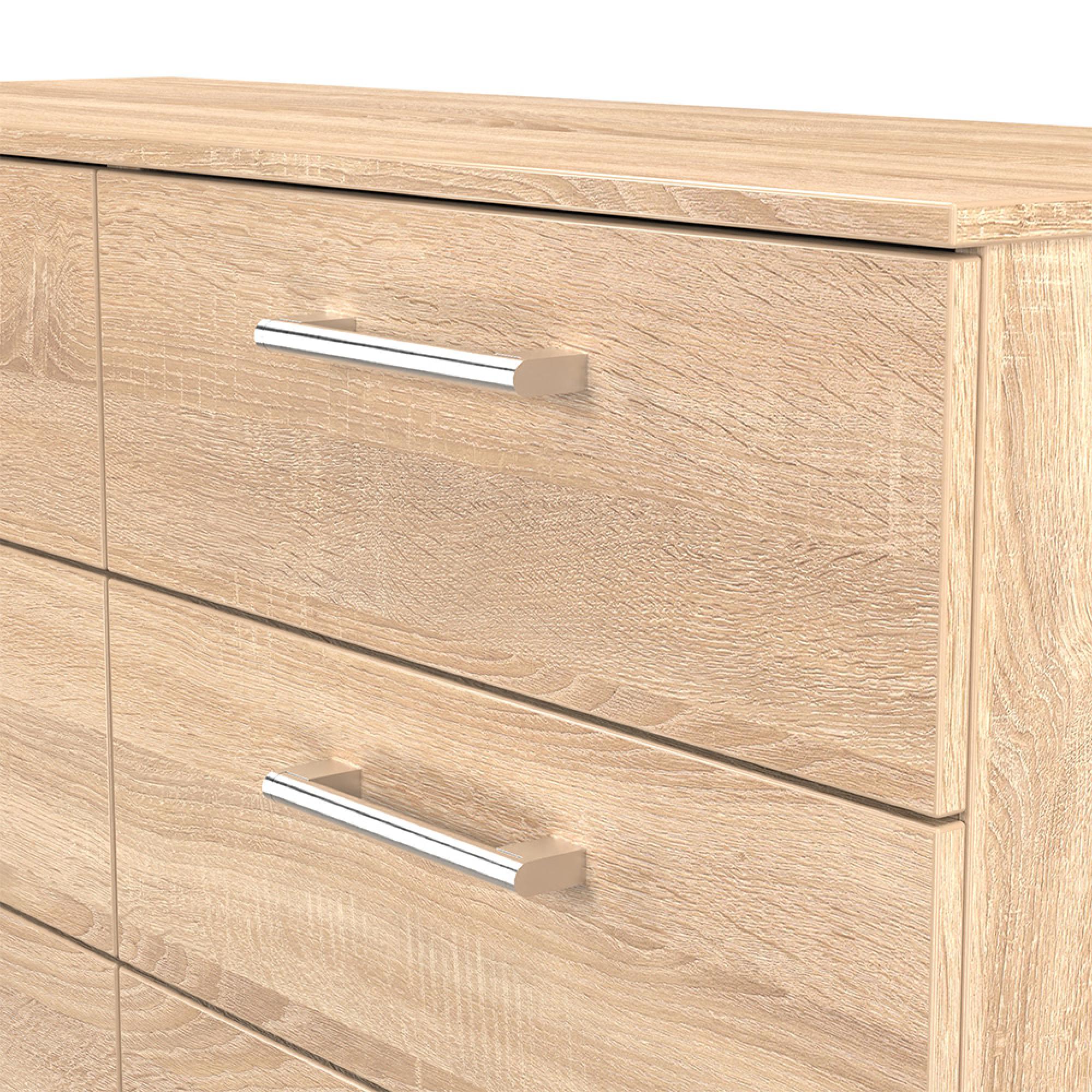 Devon Midi Chest - 6 Drawer - Oak