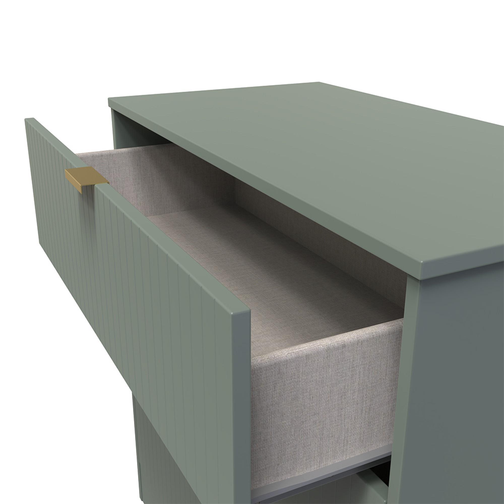 Nashville Chest - Deep - 3 Drawer - Green