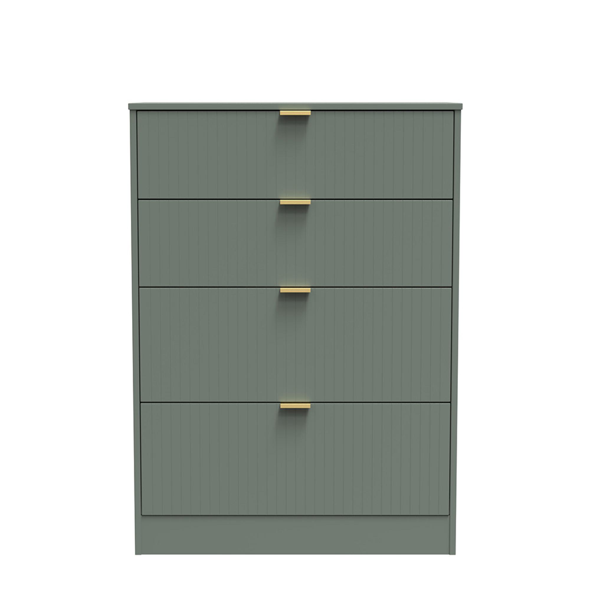 Nashville Chest - Deep - 4 Drawer - Green
